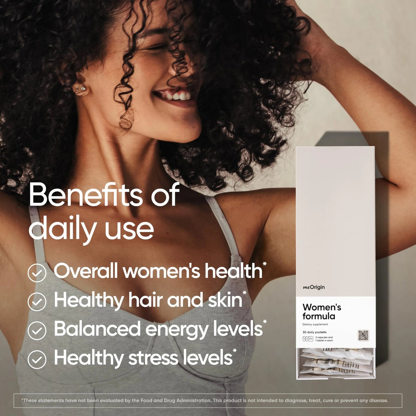 meOrigin Multivitamin for Women, All-in-One Supplement Complex with Vitamin B12, A, C, Biotin, D, E, Folate, Magnesium meOrigin