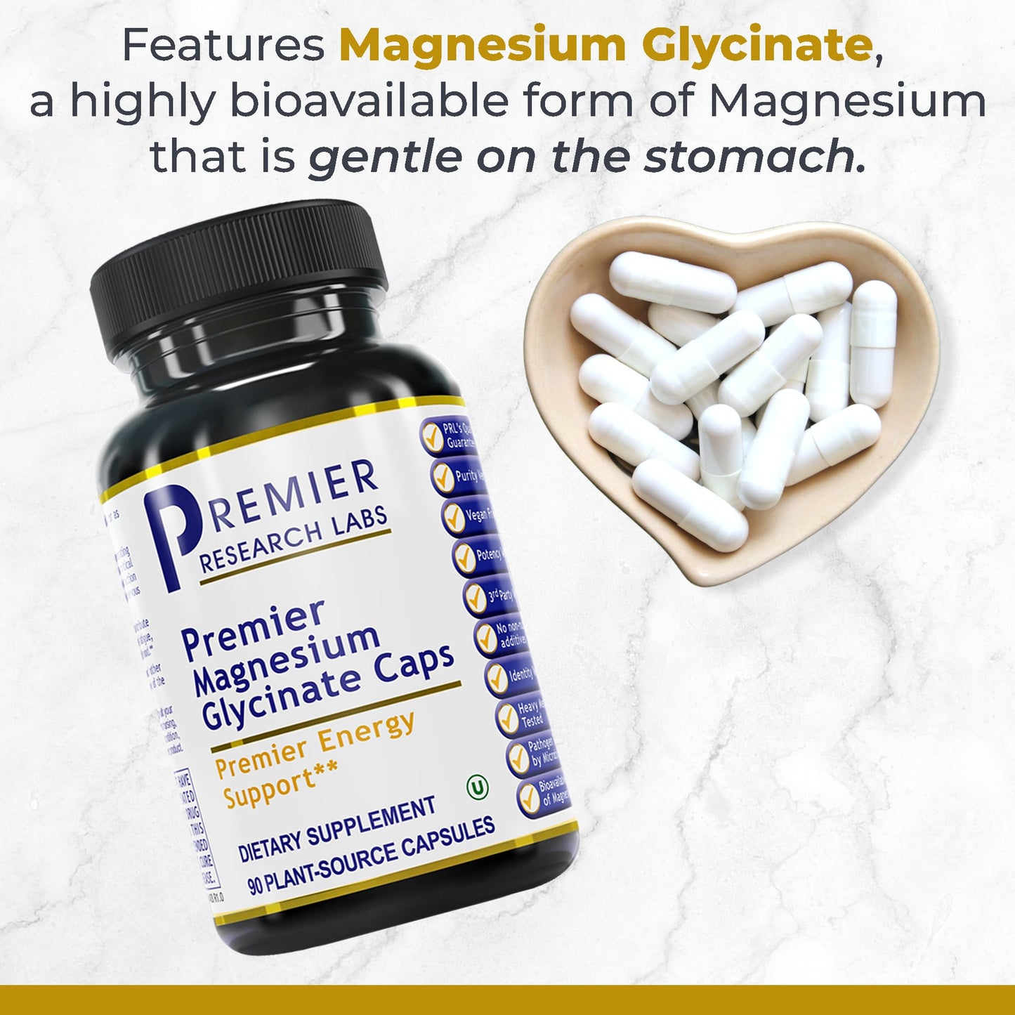 Premier Research Labs Magnesium Glycinate, Max BN-D, & AdrenaVen Supplement Bundle - Pure Magnesium, Liquid Vitamin B Complex for Liver & Brain Health, Adrenal Support for Women & Men - Pack of 3 Premier Research LabsBuy Supplements Australia