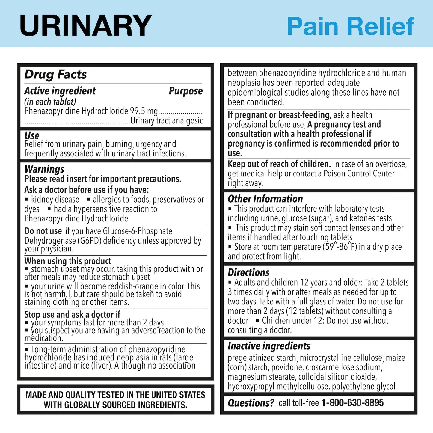 Puregen Labs Urinary Pain Relief | Phenazopyridine HCl 99.5mg Tablets | Maximum Strength OTC for Fast Relief of UTI Pain, Burning and Bladder discomfort – 72 Count Tablets P Puregen Labs buy supplements Au