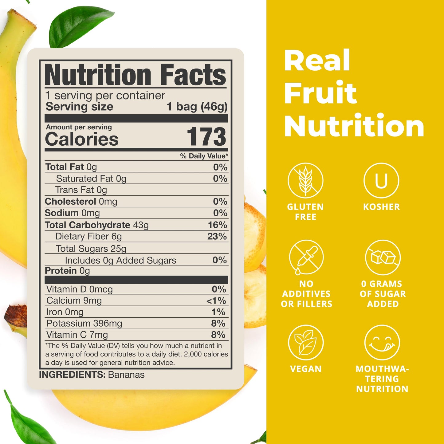 Balance of Nature Freeze-Dried Bananas (5 Pack) – 100% Real Fruit, Crunchy Banana Slices, Healthy Snack, Mouthwatering Nutrition, Gluten-Free, Vegan, No Sugar Added, Five 1.6 oz Bags Balance of NatureBuy Supplements Australia
