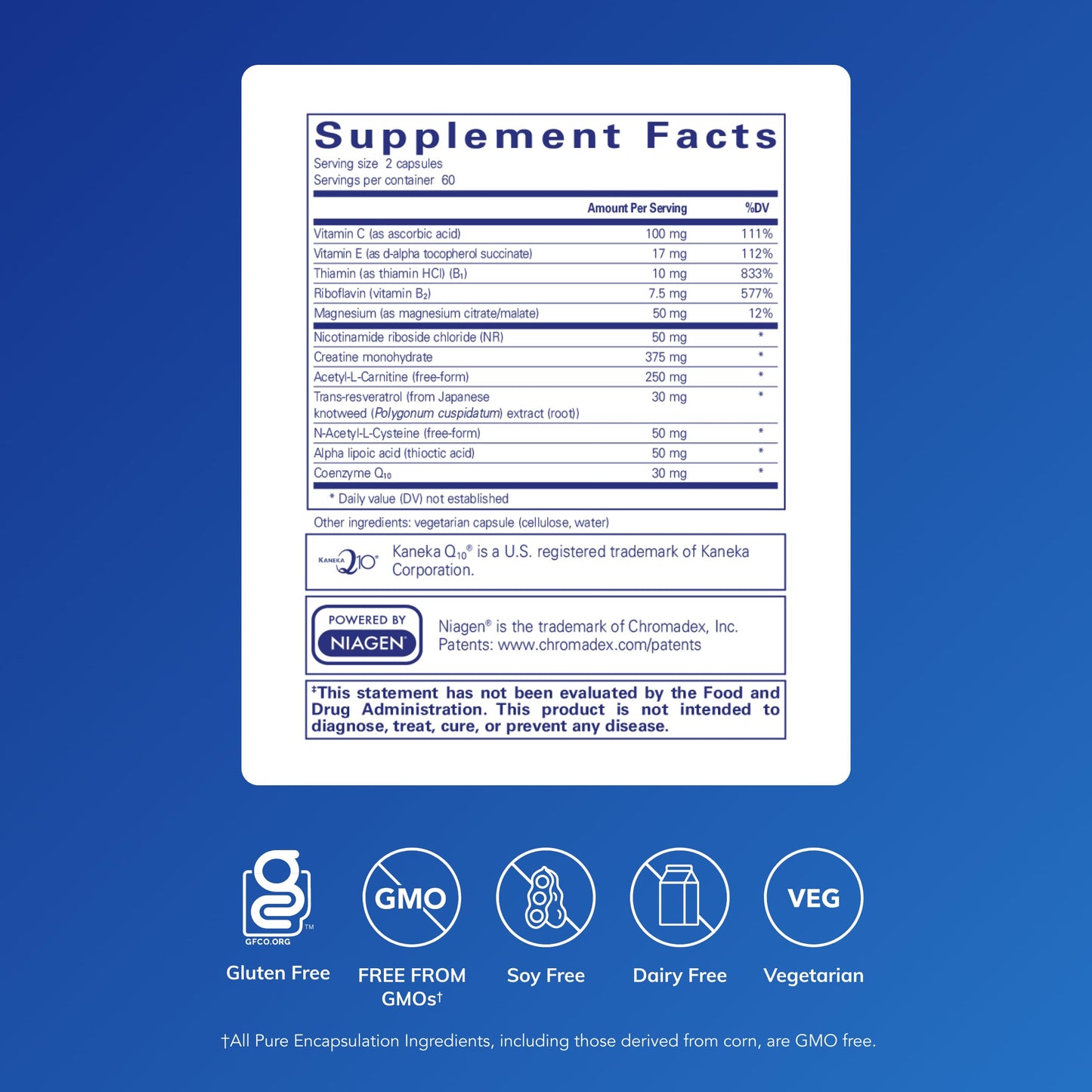 Pure Encapsulations Mitochondria-ATP - Mitochondrial Support - ATP Production Aid* - with Vitamin C, Vitamin E & Thiamin - Antioxidant Support - 120 Capsules Pure EncapsulationsBuy Supplements Australia