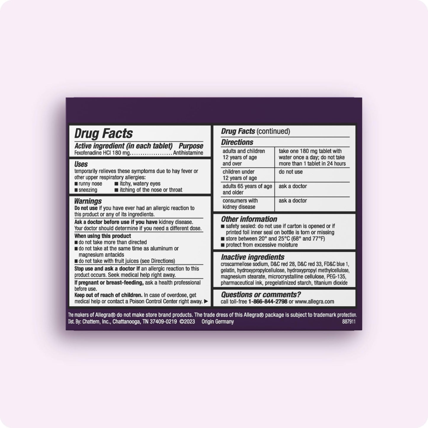 Allegra Adult 24-Hour Allergy Relief Gelcaps, Non-Drowsy Indoor and Outdoor Allergy Medicine, 180 mg Fexofenadine HCI Antihistamine Pill, 60 Count Plus 1 Count Travel Pack Allegra buy supplements Au