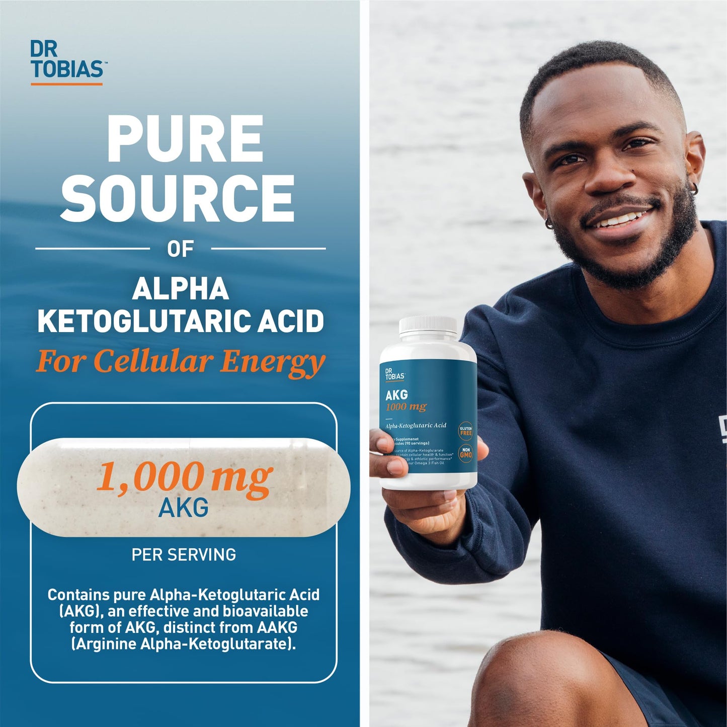 Dr. Tobias AKG Supplement & Joint Support Supplement - Supports Energy, Muscles, Cartilage & Joint Health, Non-GMO Dr. TobiasBuy Supplements Australia