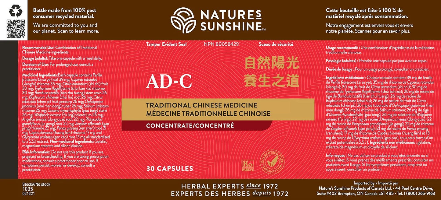 Nature's Sunshine Mood Elevator TCM Concentrate - Herbal Blend to Support Mood (30 Capsules) Nature's SunshineBuy Supplements Australia