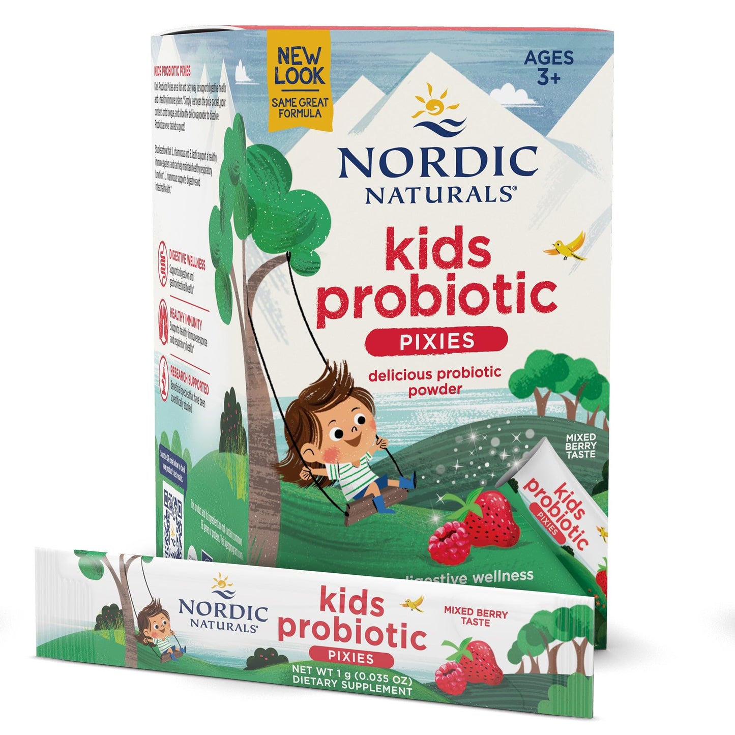 Nordic Naturals Children's Vegan Probiotic Powder Bundle - Baby’s Nordic Flora Probiotic Powder, Unflavored - 30 Packets - 4 Billion CFU Nordic NaturalsBuy Supplements Australia
