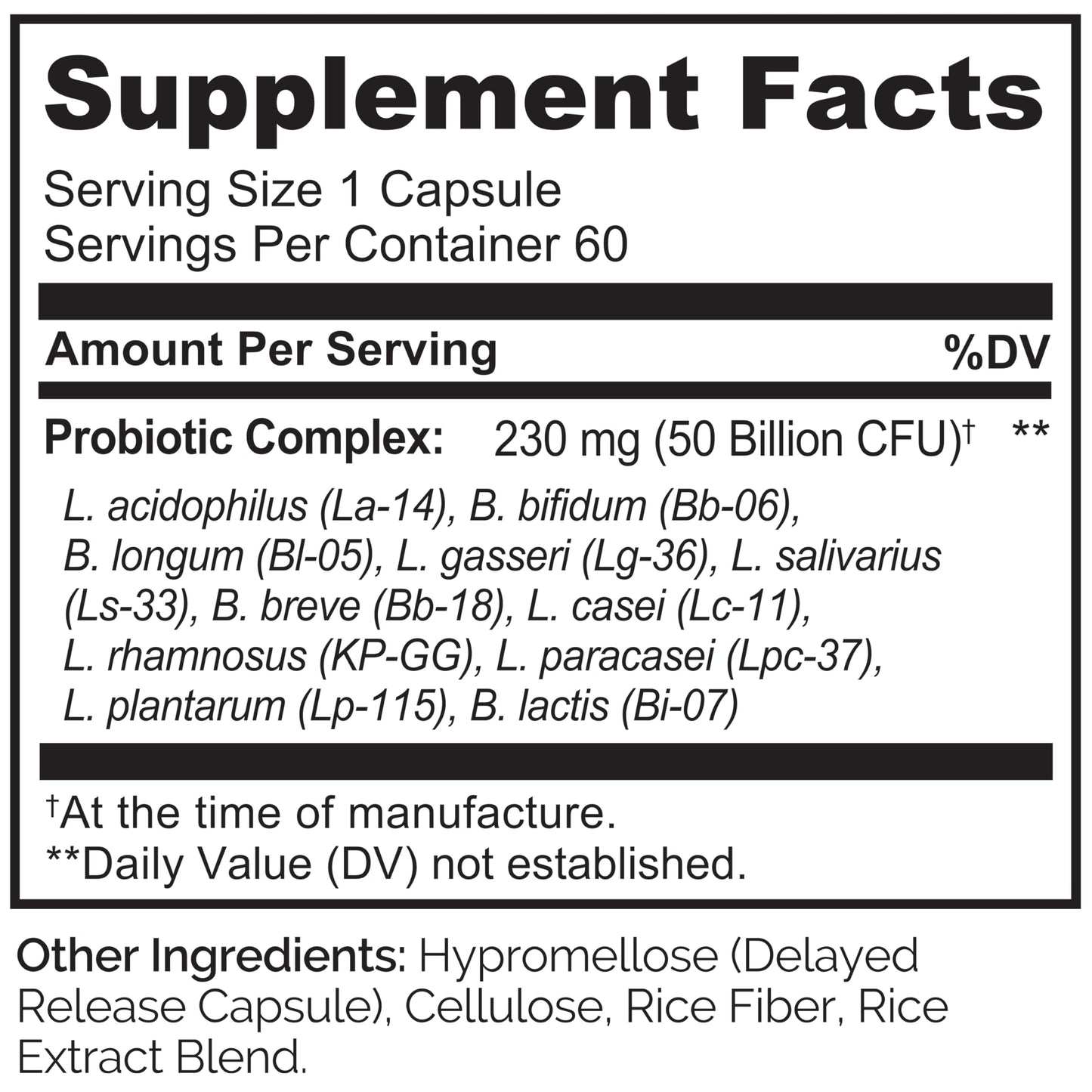 NATURELO Probiotics for Digestive Health - 50 Billion CFU, 11 Strains, Daily Use Supplement - Boosts Immune System, Delayed Release,