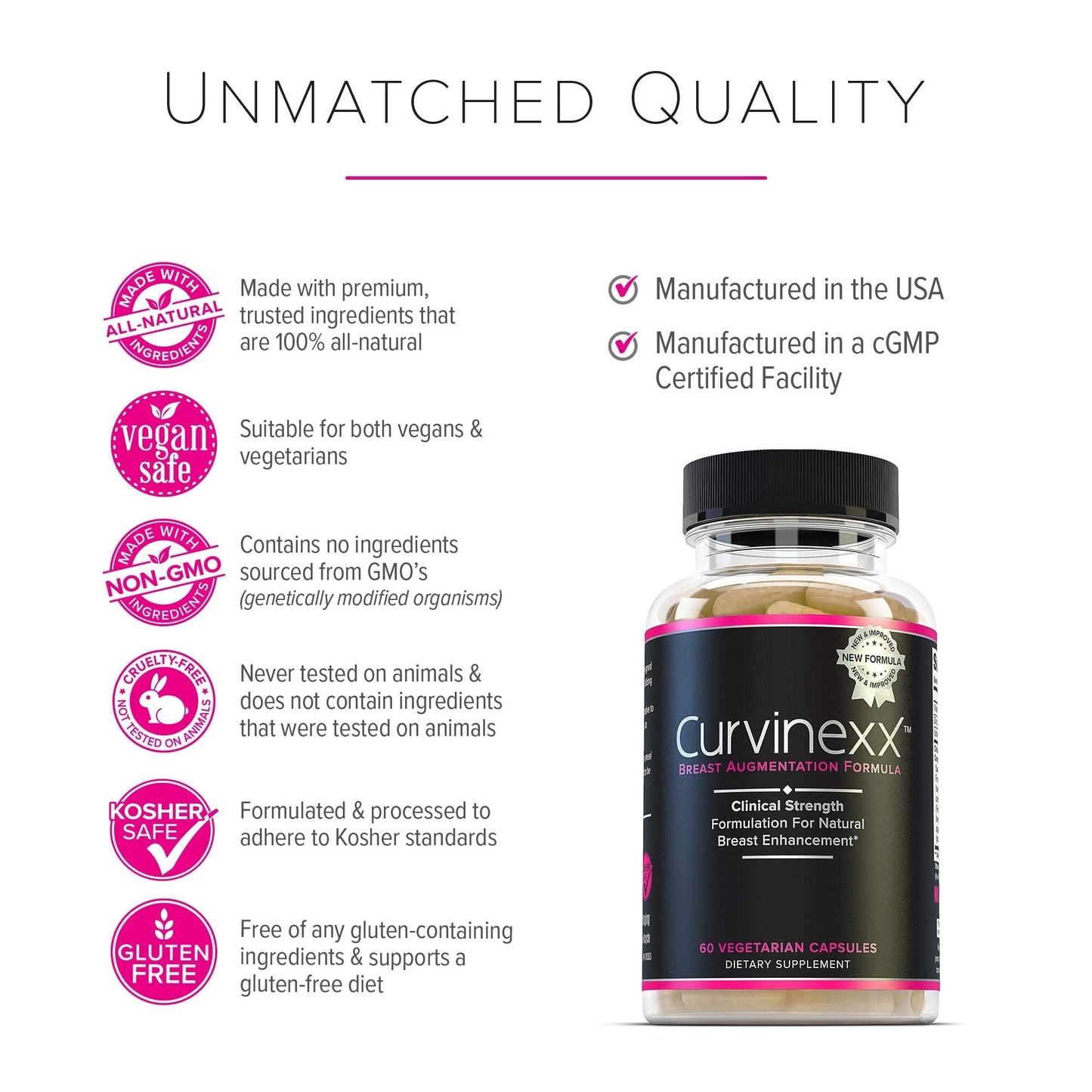 CURVINEXX (3 Bottles) - Natural Breast Toning and Firming Supplement. Lift, Firm and Enhance your Bust Naturally... Curvinexx buy supplements Au