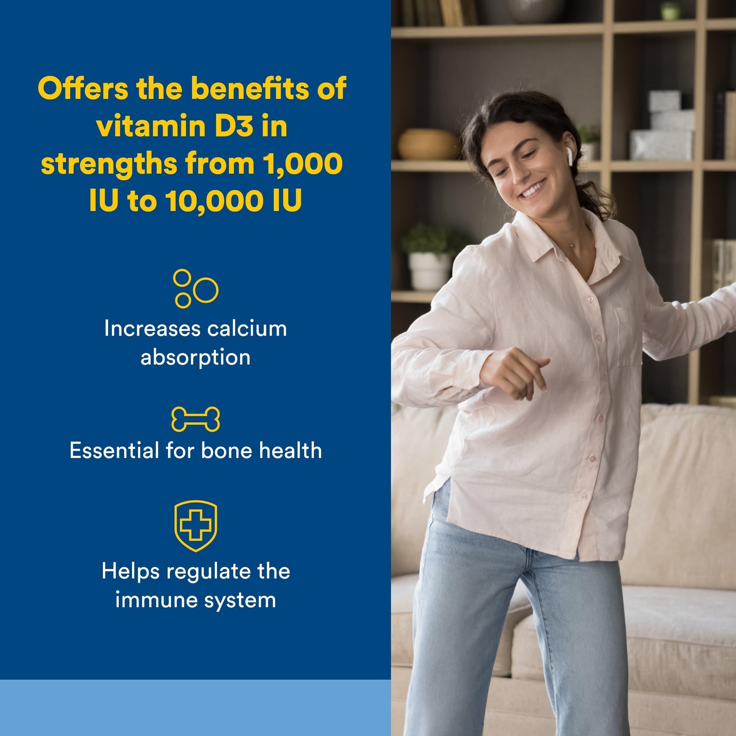 Natural Factors, Vitamin D3 5000 IU (125 mcg), Supports Strong Bones, Muscles and Immune Function, 360 Softgels Natural FactorsBuy Supplements Australia