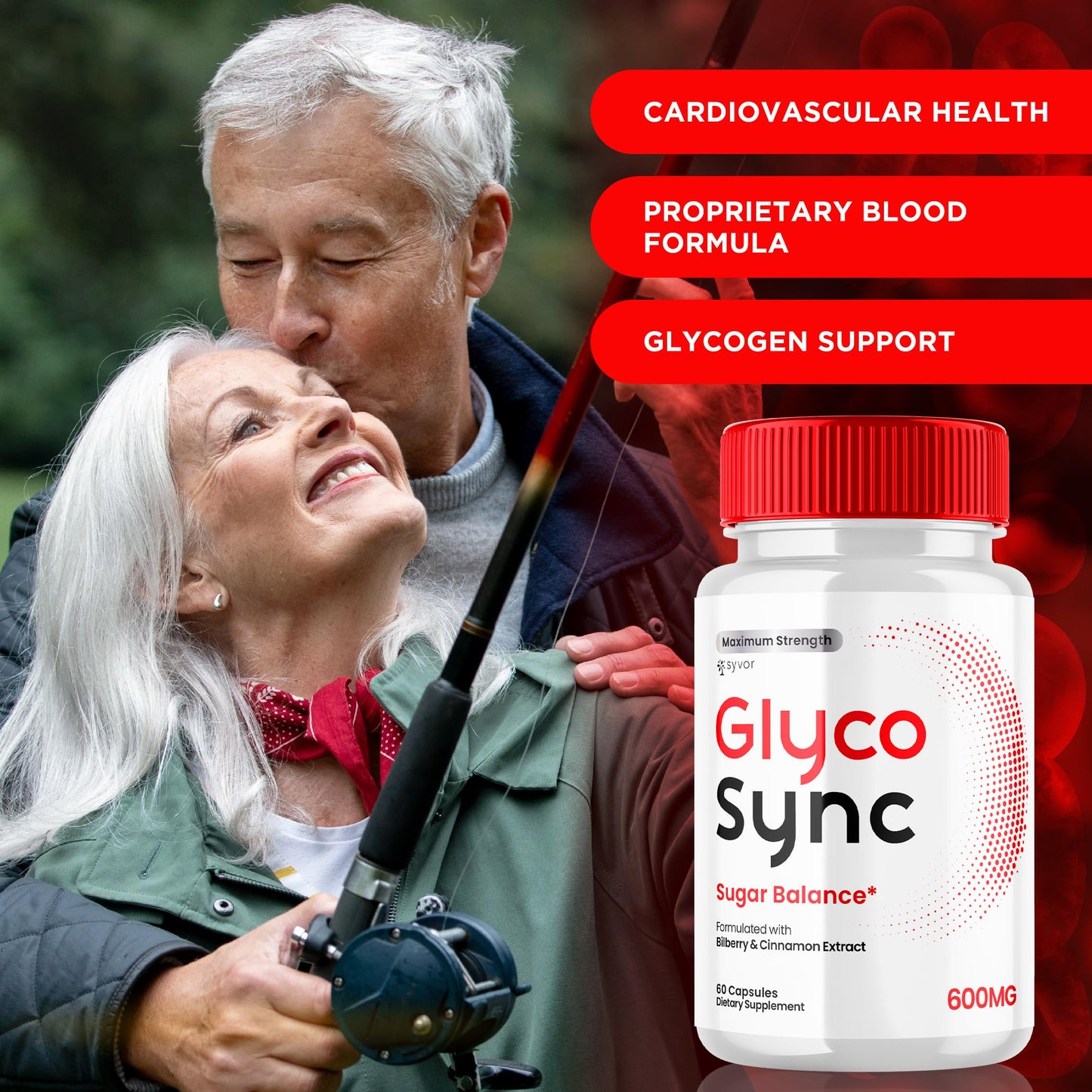 (2 Pack) Glyco Sync Capsules, Official Glyco Sync Balance Pills with All Natural Ingredients, Advanced Formula GlycoSync Joint Health and Wellness Support Max Strength for Men & Women (120 Capsules) Syvor buy supplements Au