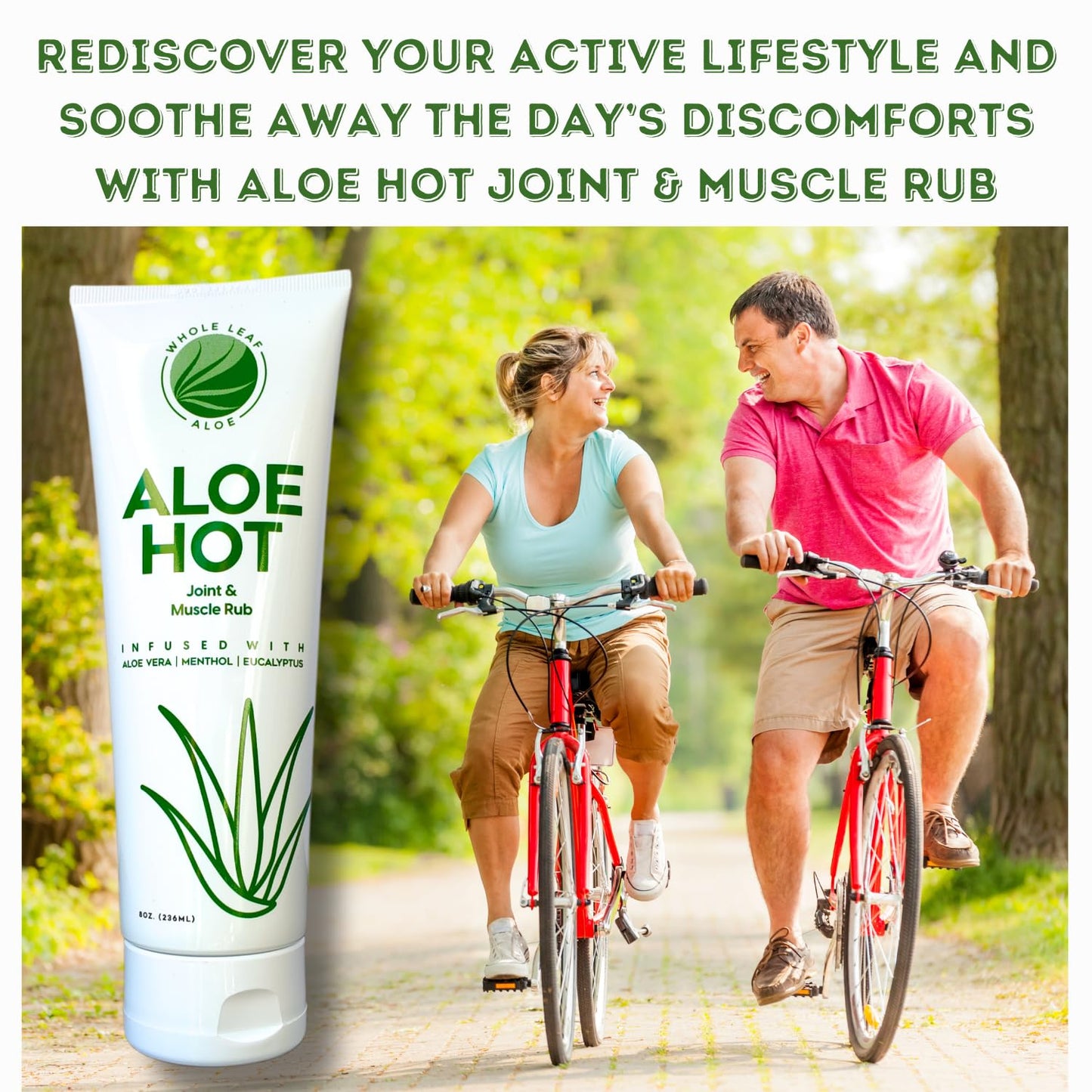 Aloe Hot Joint & Muscle Rub (8oz) Whole Leaf AloeBuy Supplements Australia