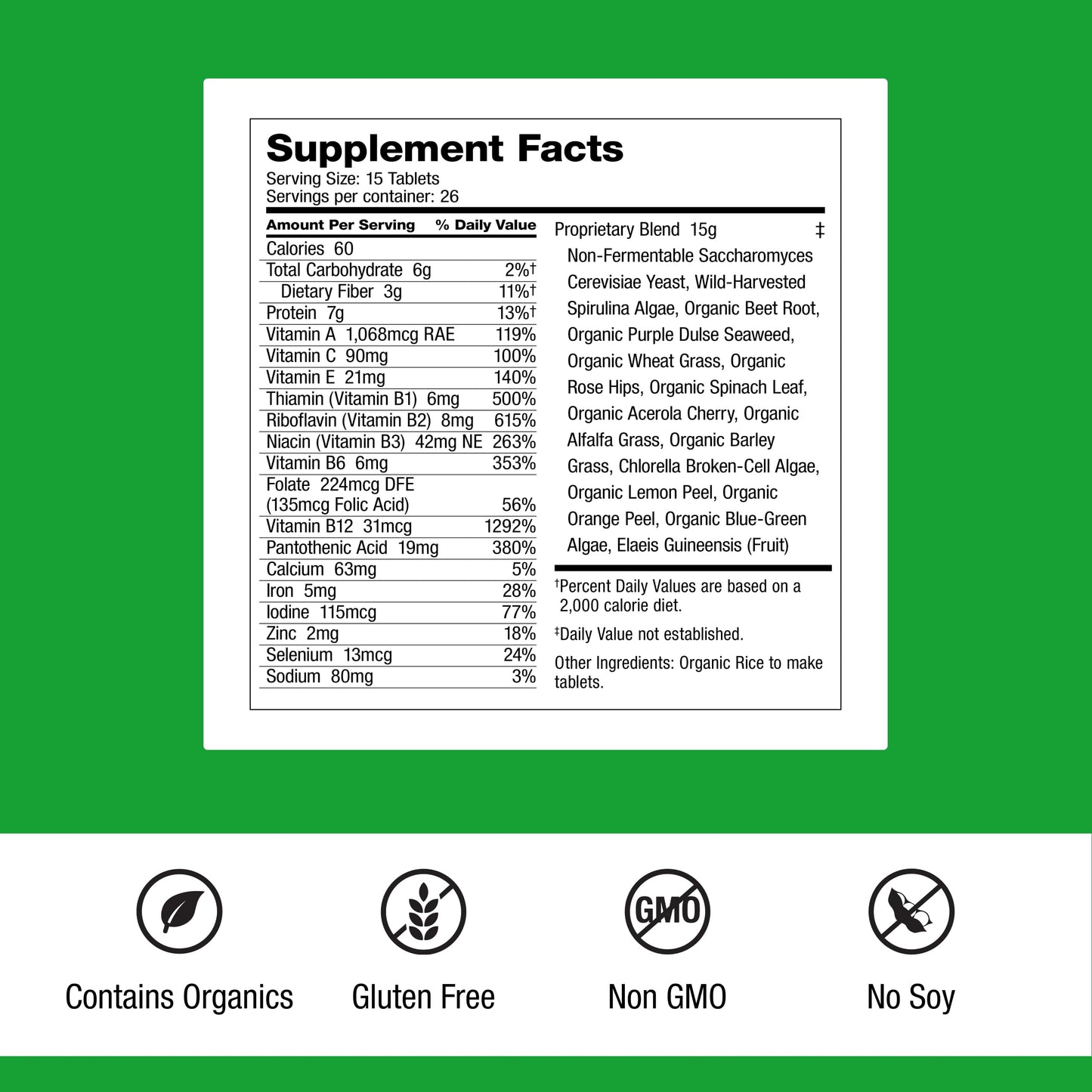 Dr. Schulze's SuperFood Plus - Everyday Superfood Supplement to Support Overall Wellness - Clean, Quality Nutrition - Supports Metabolism & Daily Energy - Gluten-Free & Dairy-Free - 390 Tablets Dr. Schulze'sBuy Supplements Australia