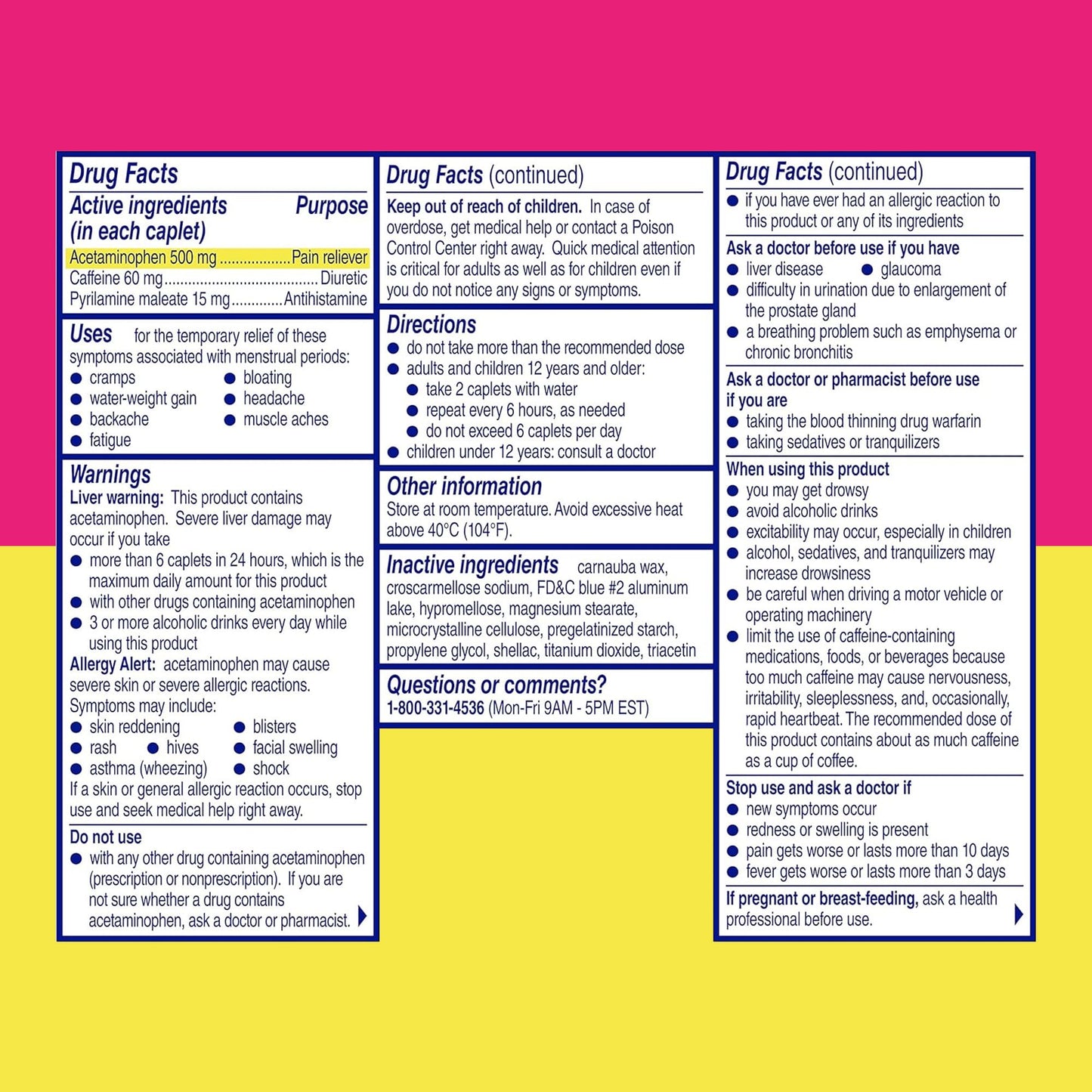 Midol Complete Menstrual Pain Relief Caplets, 40 Count - Provides Cramp, Headache, and Bloating Relief Midol buy supplements Au