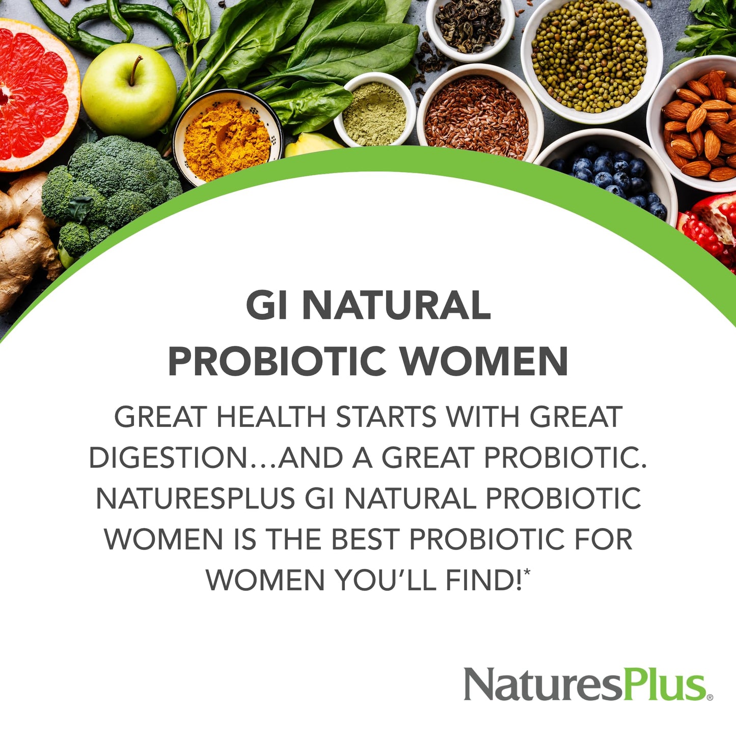 NaturesPlus GI Natural Probiotic Women - 30 Capsules - Digestive & Immune Support, Urinary Tract Health - Includes Cranberry - Gluten Free - 30 Servings Nature's PlusBuy Supplements Australia