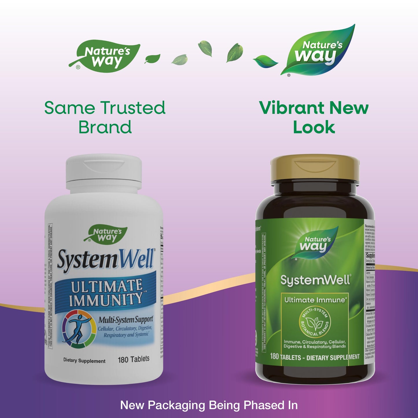 Nature's Way Systemwell Ultimate Immune* with Vitamins C, A, D, Zinc, & Selenium, Multi-System Botanical Blends Including Immune, Respiratory, Digestive & Circulatory, 180 Tablets (Packaging May Vary) Nature's WayBuy Supplements Australia