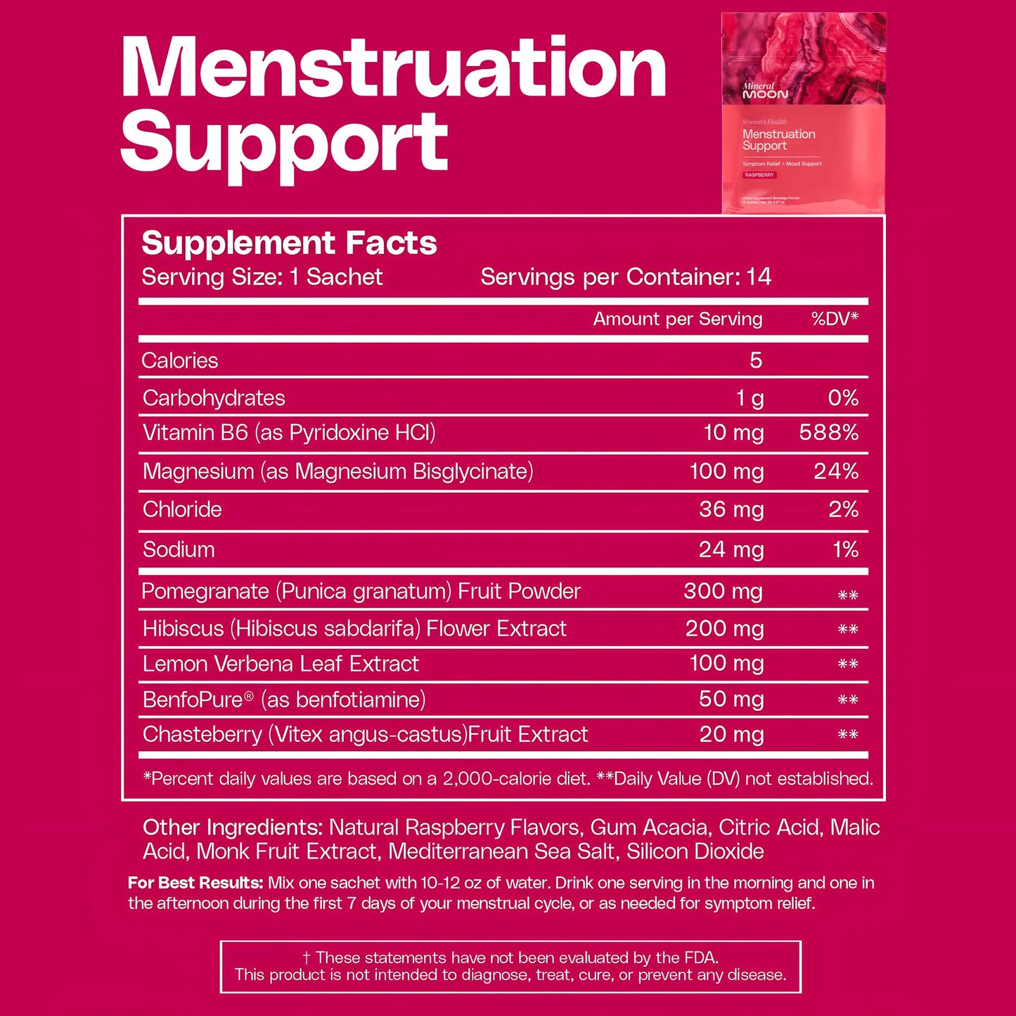 Mineral Moon Hormonal Support Bundle - Menstrual Supplement + Cycle Support - Aid Ovulation, Hormonal Balance & PMS Support - Reduce Period Cramps & Fatigue - Antioxidant Ovarian Support Vitamins Mineral Moon buy supplements Au