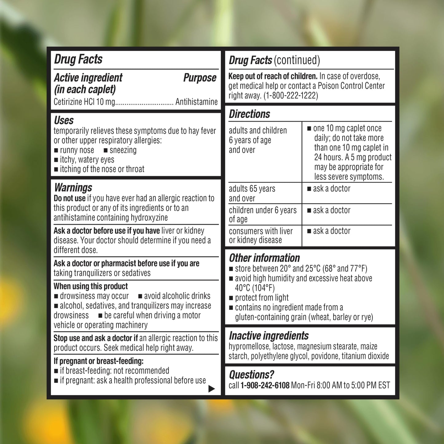 Cabinet: Cetirizine Hcl 10mg Allergy Relief Tablets | Non-Drowsy Antihistamine for 24-Hour Indoor & Outdoor (Aluminum - 300 Count) Cabinet: buy supplements Au