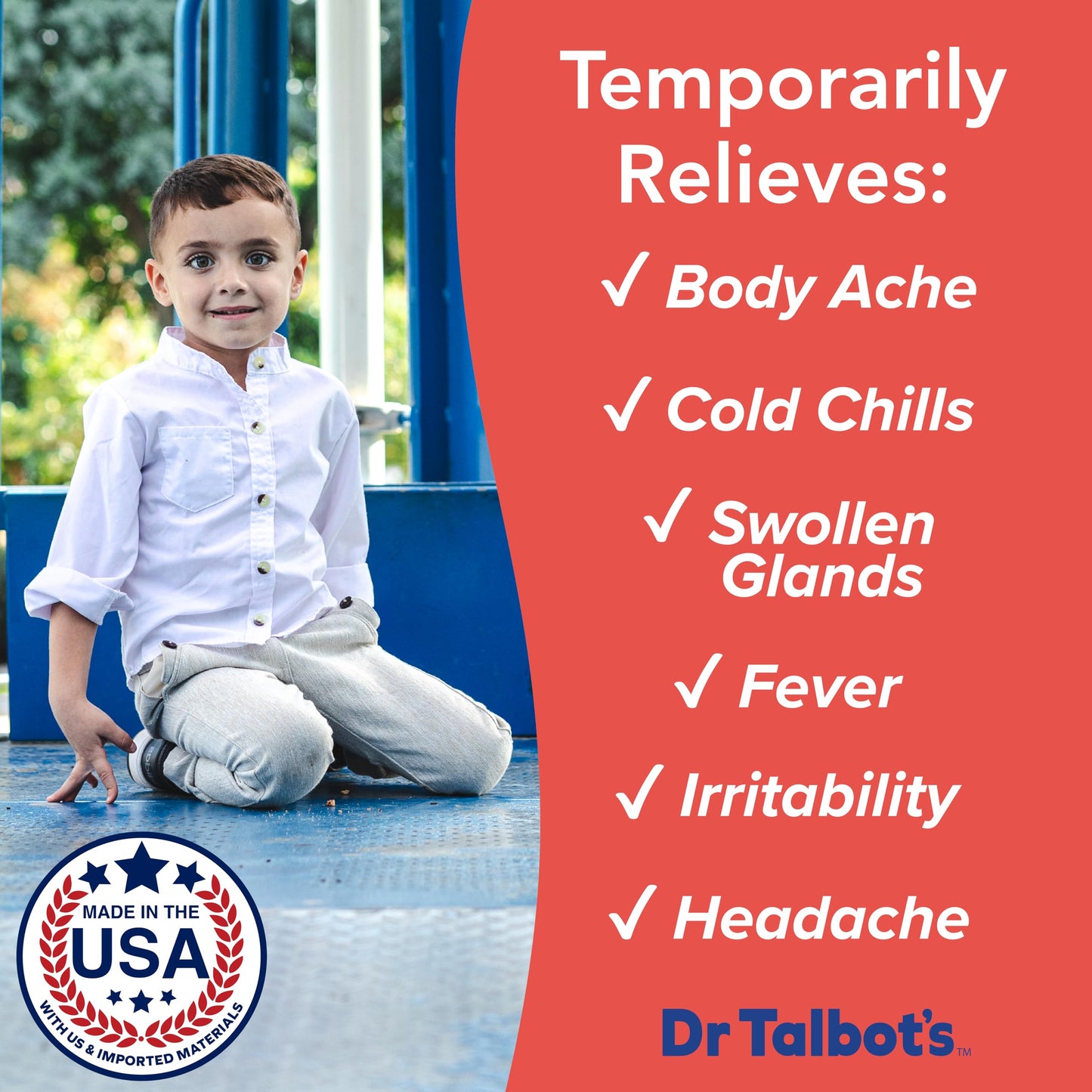 Dr. Talbot's Infant Pain and Fever Relief Liquid Medicine - 4 fl oz - 6+ Months - Grape Juice Flavor - No Alcohol, Dyes, or Parabens - Baby Essentials Dr. Talbot'sBuy Supplements Australia