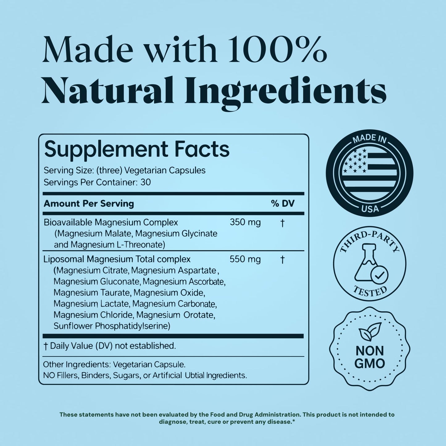 Magnesium Glycinate Complex Supplement, 900mg – 13-in-1 Magnesium L-Threonate, Citrate, Taurate & Malate for Women & Men – Liposomal Chelated Formula – Sleep, Muscle & Brain Support – 90 Capsules Plus+Ultra buy supplements Au