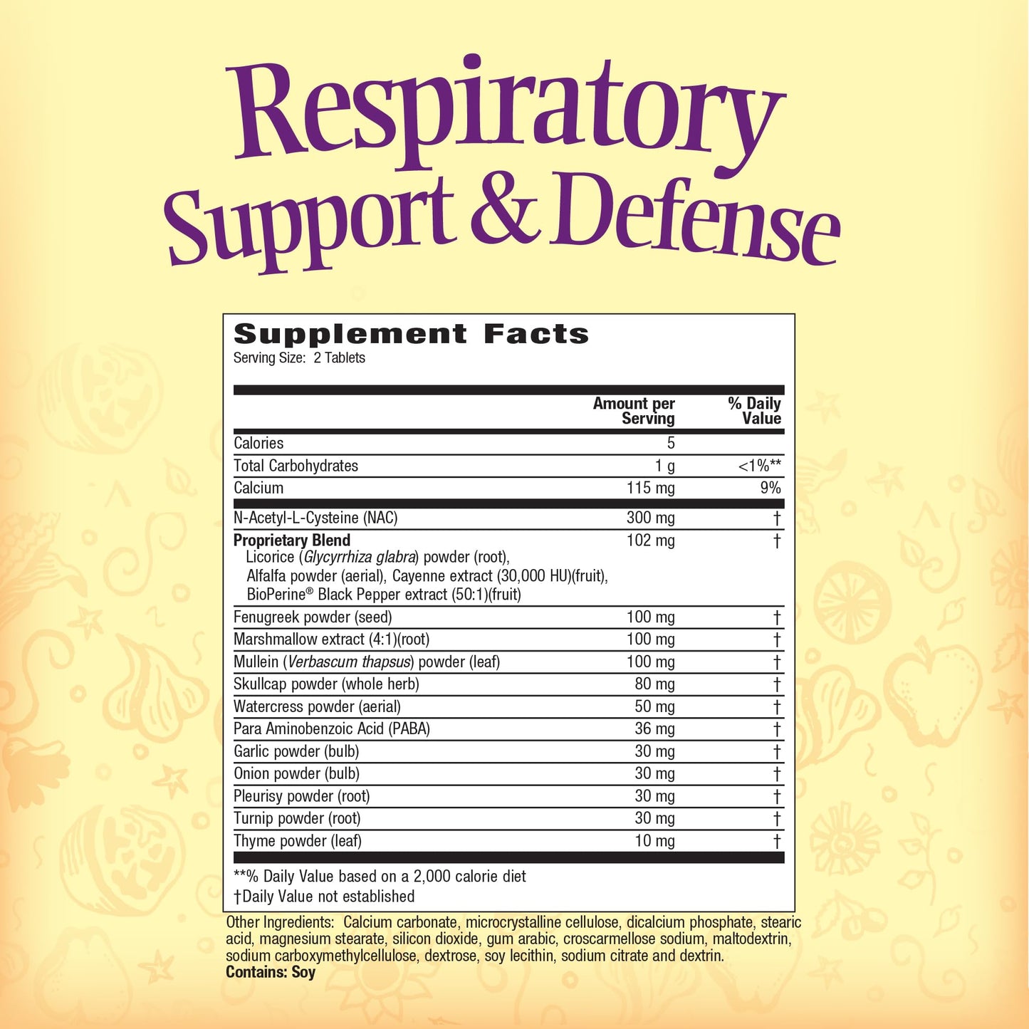 Nature's Secret Respiratory Support & Defense - 60 Tablets - Promotes Healthy Lungs & Bronchial Tract - With NAC, Fenugreek & Marshmallow - 30 Total Servings Nature's SecretBuy Supplements Australia