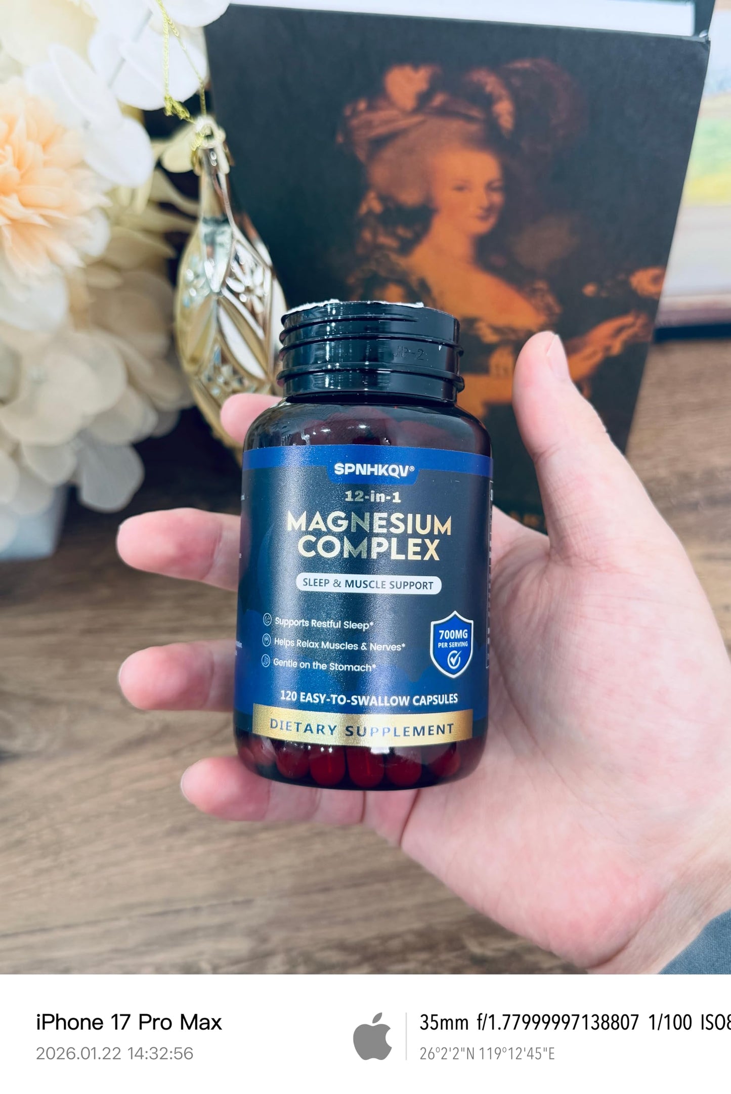 SPNHKQV Magnesium 12-in-1 Complex Supplement – 700mg High Absorption Magnesium Glycinate Capsules for Women & Men – Muscle, Nerve & Sleep Support – 120 Vegan Capsules SPNHKOV buy supplements Au