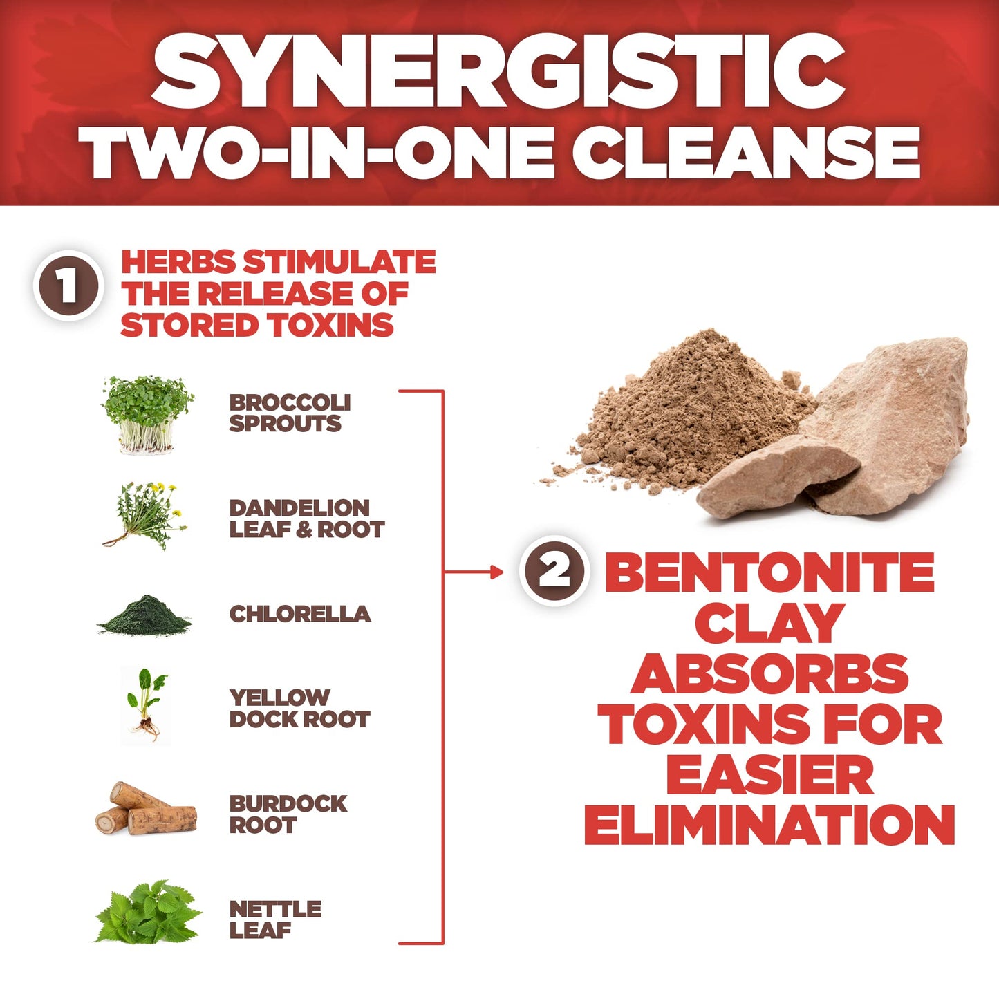Yerba Prima Bentonite Clay Plus Herbal Detox - 60 Veggie Capsules - Natural Cleansing Supplement Yerba PrimaBuy Supplements Australia