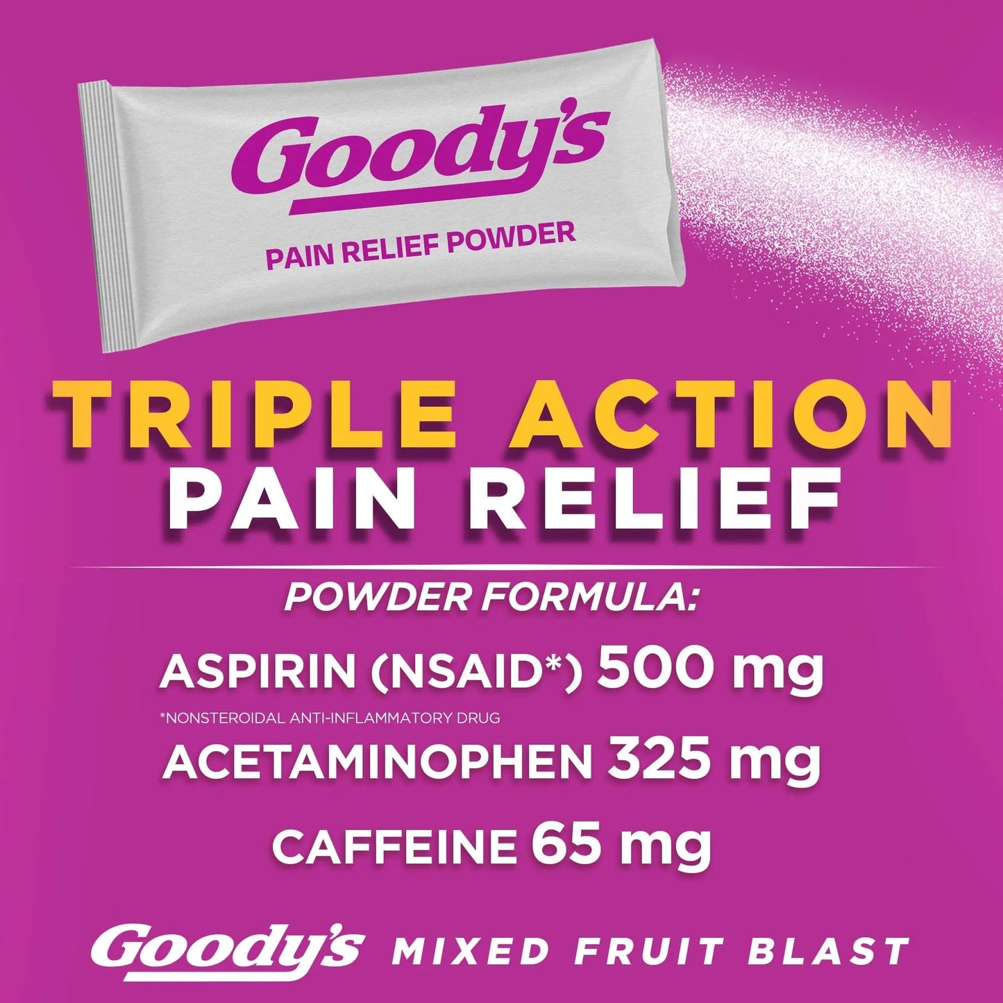 Goody's Pain Relief Powders, Extra Strength Headache Powder Mixed Fruit Blast, 24 ct (Pack of 1) Goody'sBuy Supplements Australia