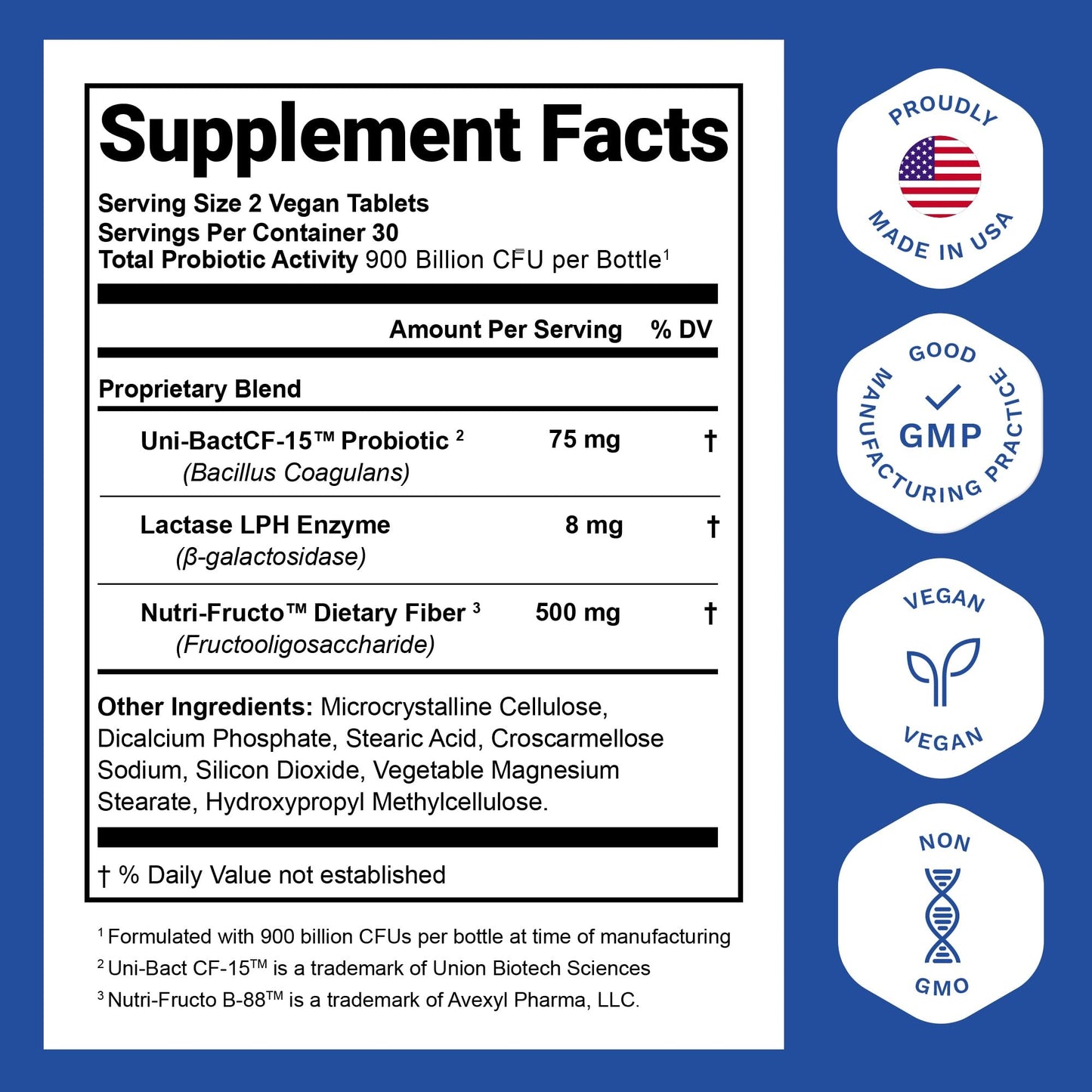 Nutrition Essentials Probiotics for Women and Men - with Lactase Enzyme and Prebiotic Fiber for Digestive Health - 80 Percent + More Potent Supplement