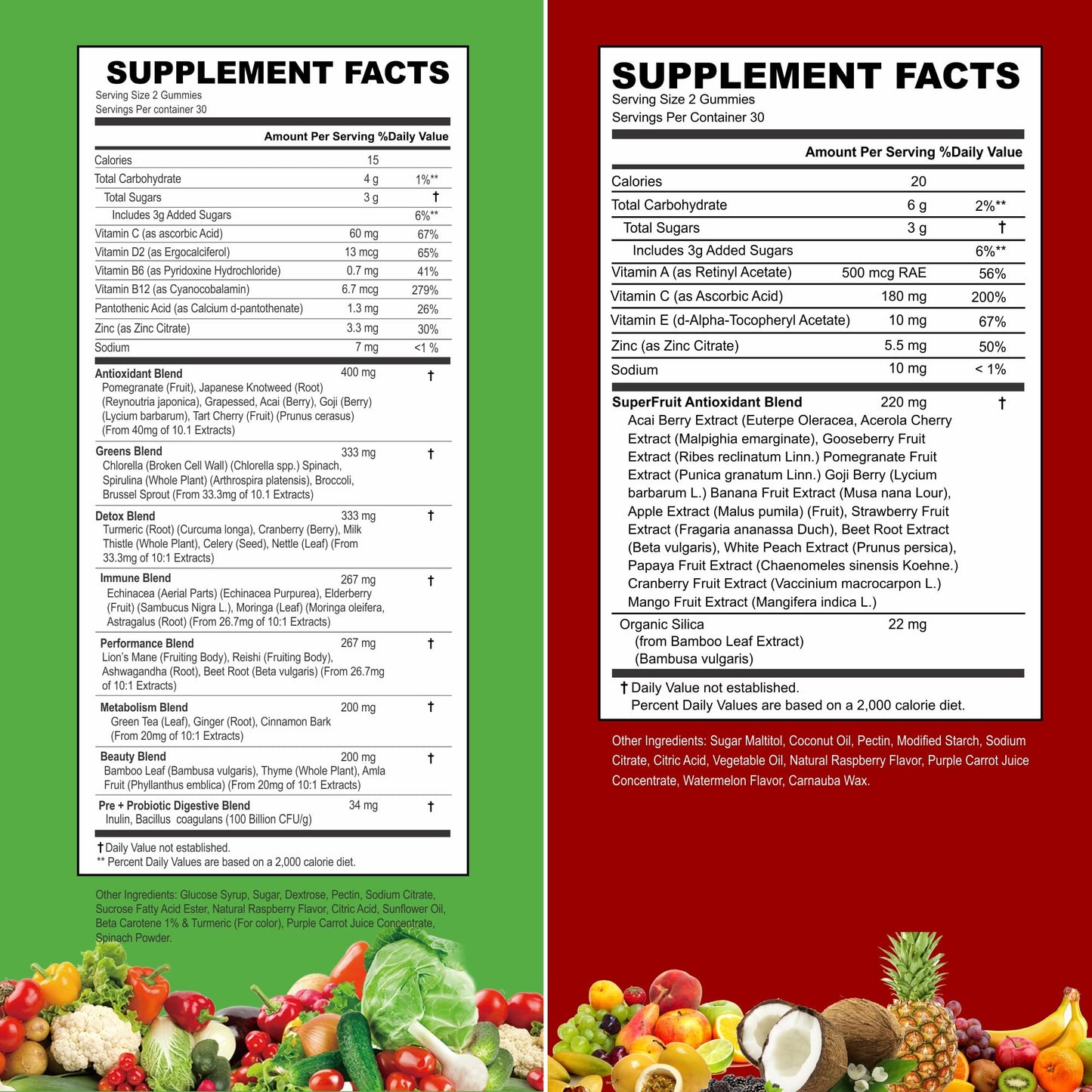 VITINITY Made with Real Fruit-Real Veggie Gummies-Superfood Vegetable Vitamin Supplement for Women,Men,Kids-Blend of Fruit and Greens for Daily Health.Fruits and Vegetables Supplements (30-Day Supply) VITINITYBuy Supplements Australia
