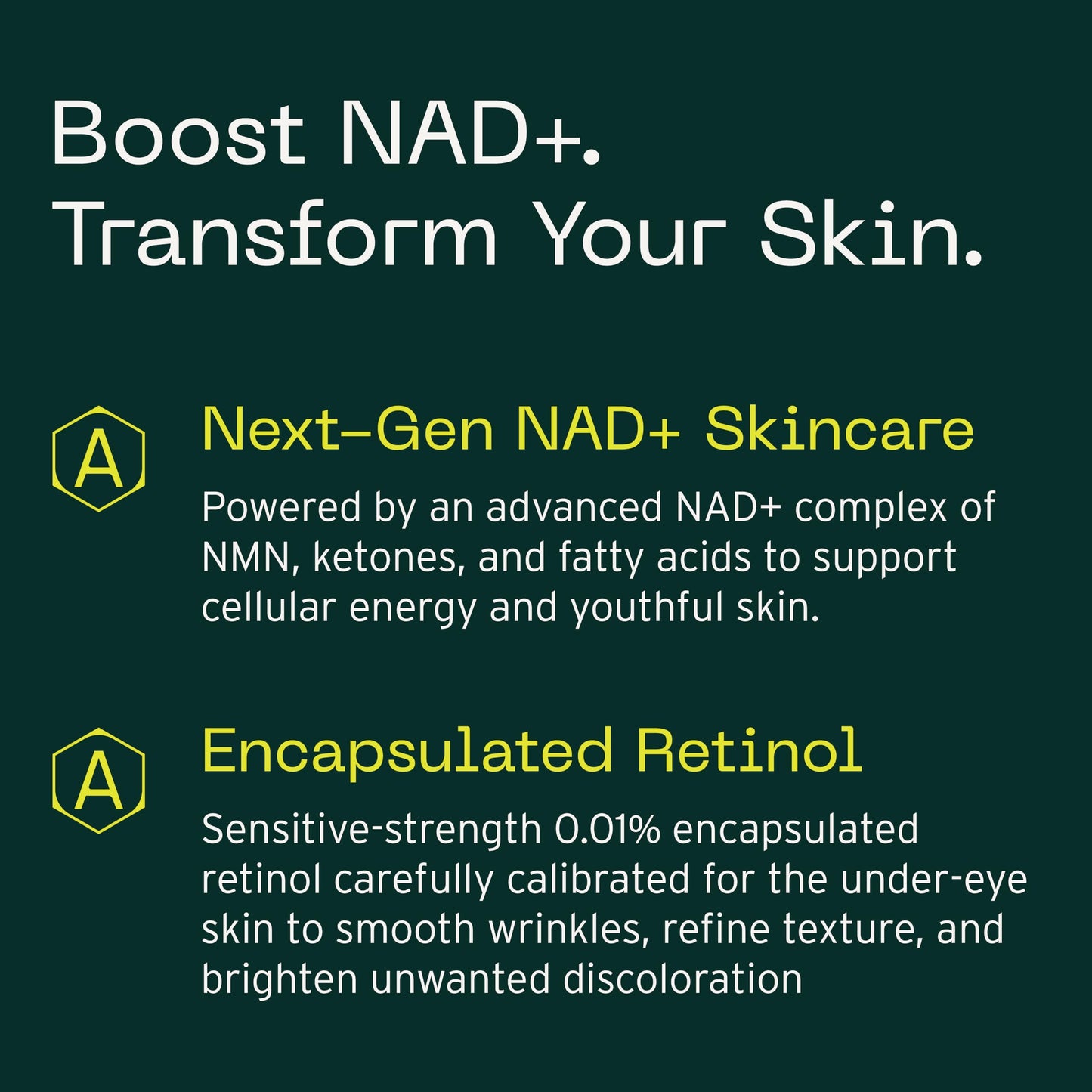 Aramore NAD+ Cell Energizing Skin Care Treatment with Proprietary NAD+ Precursor Complex, Clinically Proven to Target 12 Signs of Aging - 15ml AramoreBuy Supplements Australia