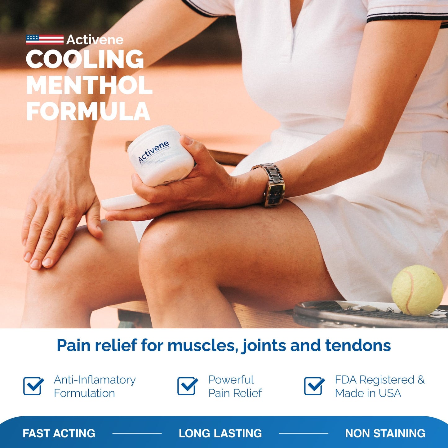 Activene Pain Relief Cream - Anti Inflammatory formulation with Powerful Arnica, Menthol & MSM for Joints, Tendons & Muscles. Chosen by Sufferers of Arthritis, Knee, Shoulder, Neck, Back & Other Pains ActiveneBuy Supplements Australia