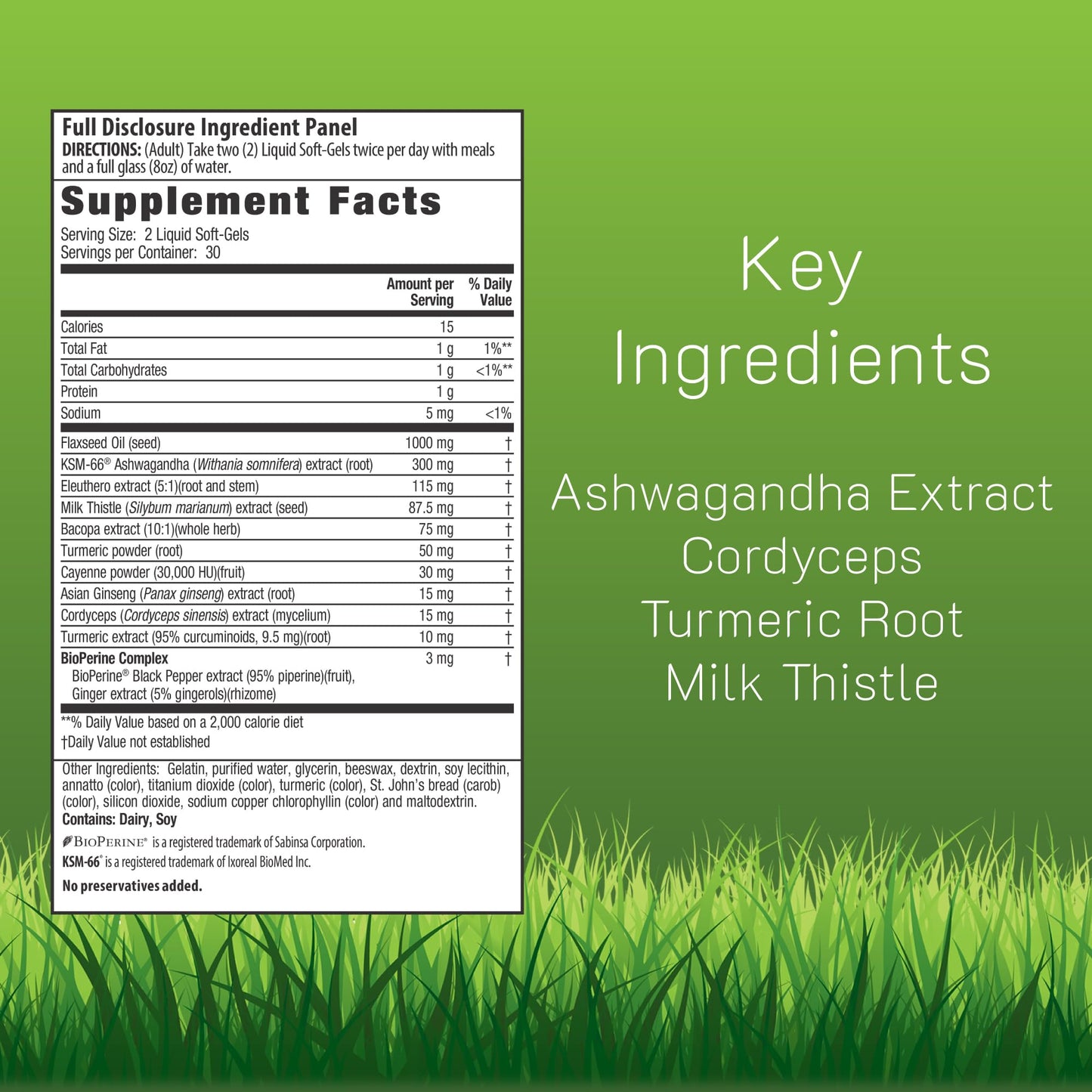Irwin Naturals Extra Strength Ashwagandha - 60 Liquid Softgels - Helps Boost Physical & Mental Performance - with Turmeric & Milk Thistle Irwin NaturalsBuy Supplements Australia