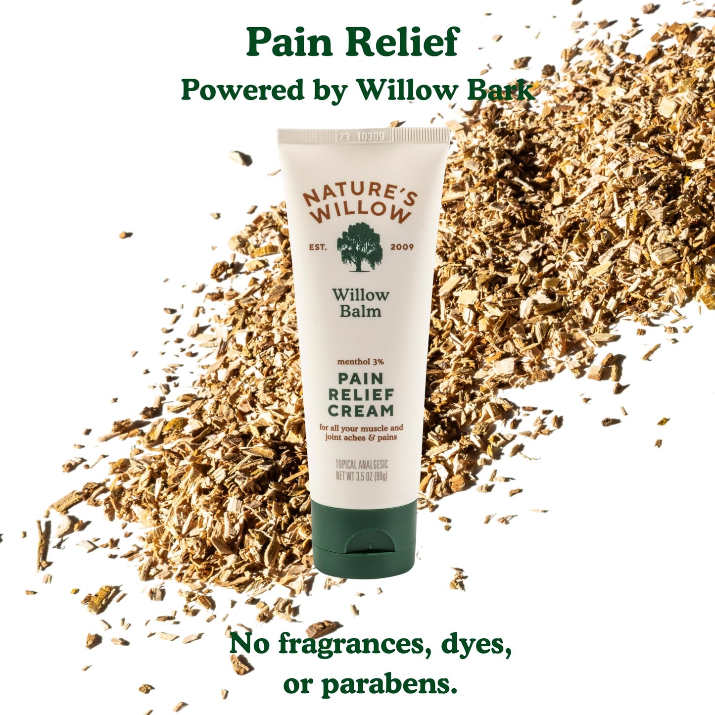 Nature's Willow Willow Balm Natural Pain Relief Cream for Muscles & Joints | Fast-Acting with Willow Bark & Menthol | Free from Artificial Fragrances & Dyes | 6-Pack | 3.5 fl oz Nature's WillowBuy Supplements Australia