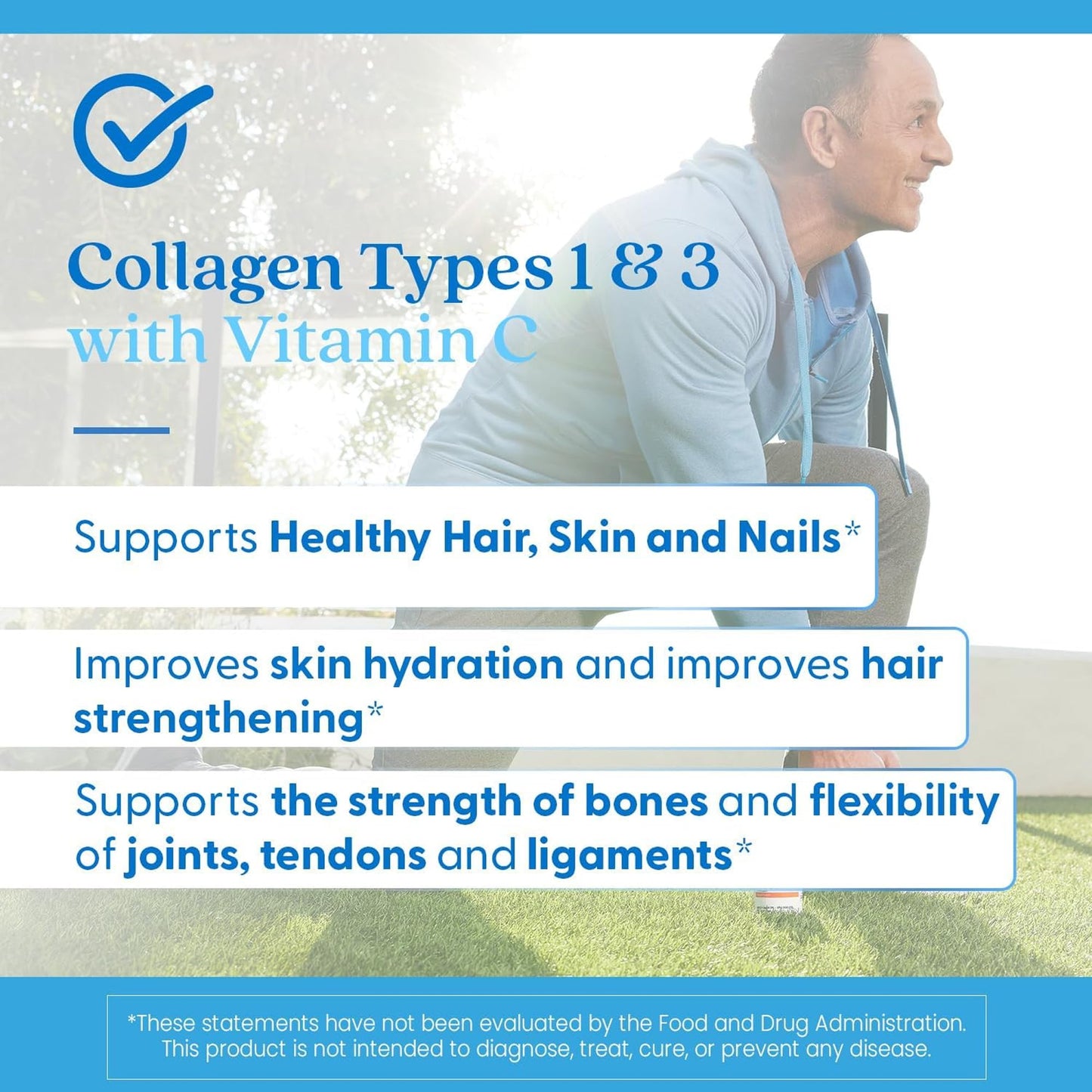 Doctor's Best Collagen Types 1 & 3 with Vitamin C, Non-GMO, Gluten Free, Soy Free, Supports Hair, Skin, Nails, Tendons & Bones, 500 mg, 240 Caps (DRB-00263) Doctor's BEST buy supplements Au