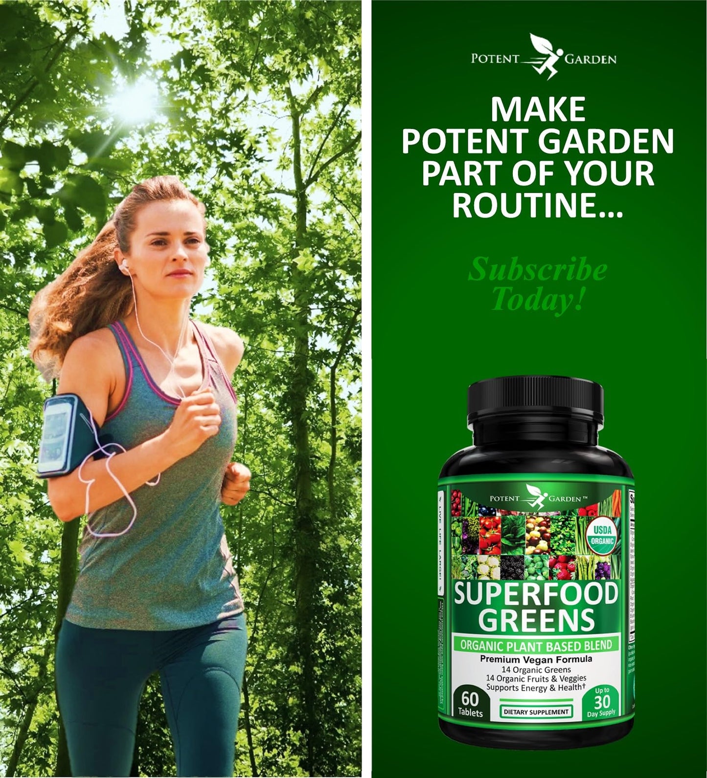 Potent Garden Daily Nutrition Bundle – Superfood Greens + Multivitamin Potent Garden buy supplements Au