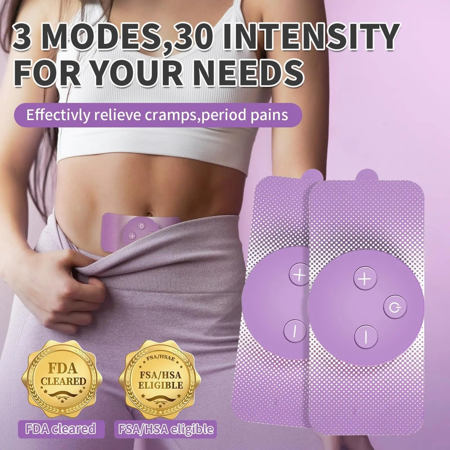 JUSTWILL Wireless Portable Period Cramps Pain Relief Simulator with 3 Modes 30 Intensity Rechargeable TENS Unit for Menstrual Cramp Relief Home Medical Device,Gift for Women Wife Girlfriend Girl JUSTWILLBuy Supplements Australia
