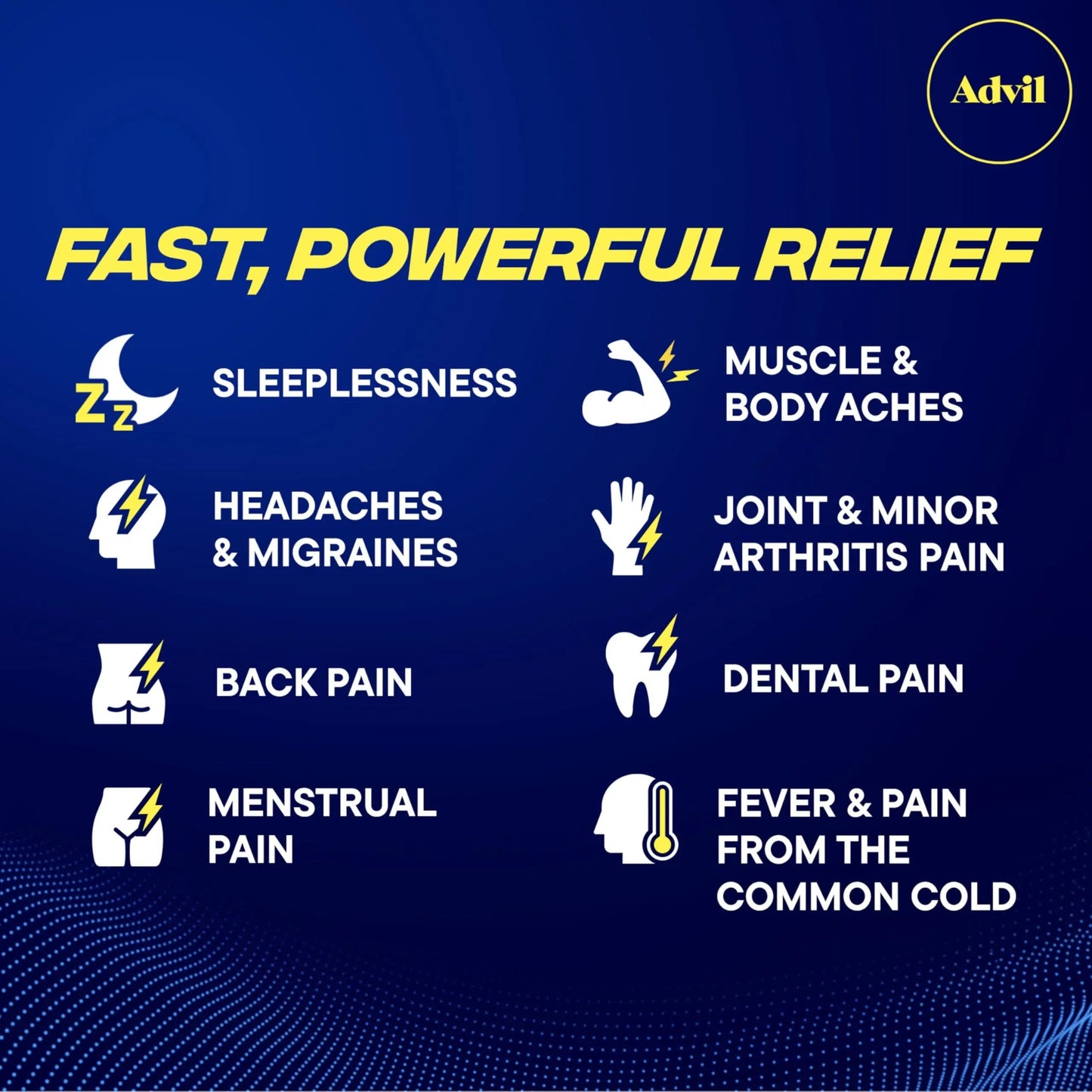 Advil PM Pain Reliever And Nighttime Sleep Aid, Pain Medicine With Ibuprofen For Pain Relief And Diphenhydramine Citrate For A Sleep Aid - 120 Coated Caplets AdvilBuy Supplements Australia