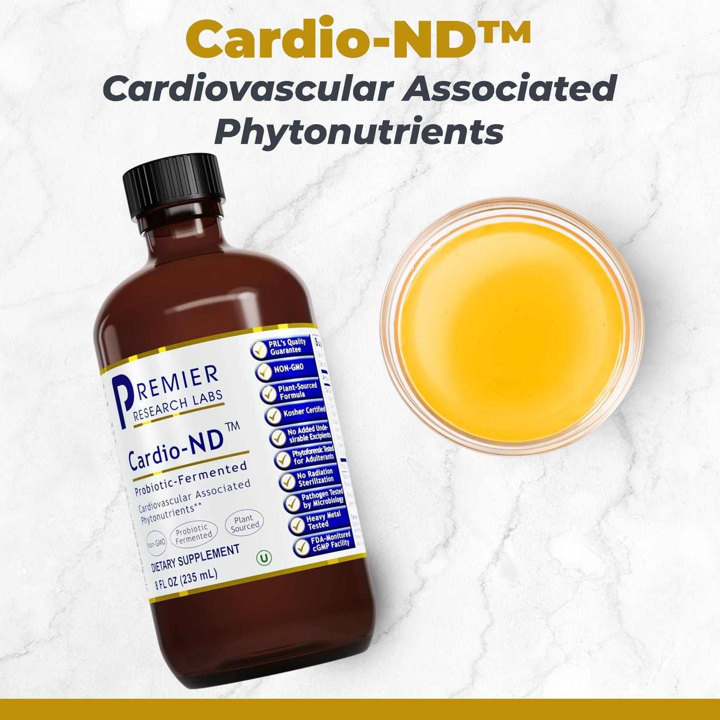 Premier Research Labs Fermented Cardio-ND - Cardio Heart Health, Cardio Support Liquid Fermented in Probiotics for Women, Men, Adults, Supports Heart Health with Hawthorne Berry - 8 fl oz Bottle Premier Research LabsBuy Supplements Australia