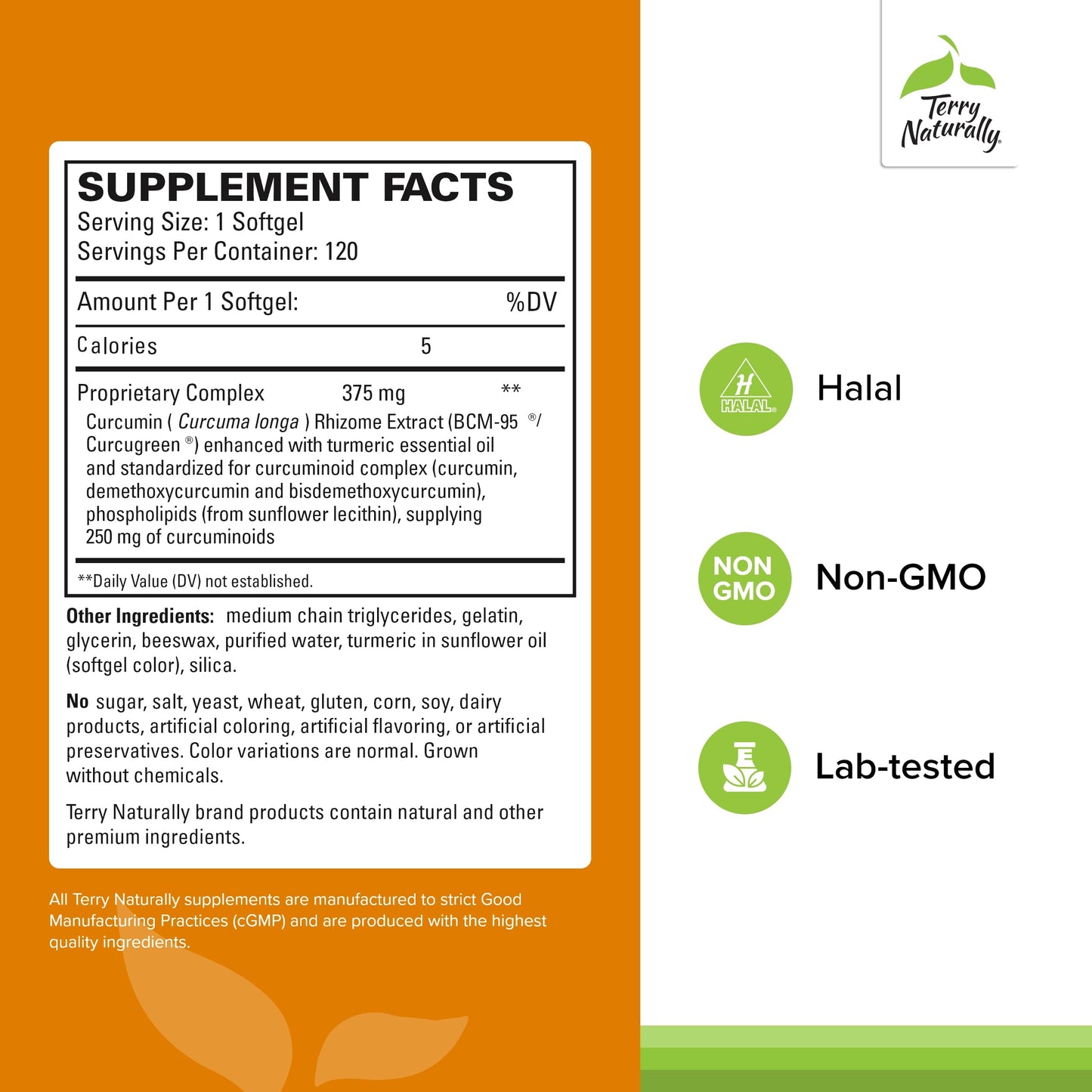 Terry Naturally CuraMed 375mg - Antioxidant Supplement for Brain & Immune Health Support - Dietary Supplement with Curcumin & Turmeric Essential Oil - Herbal Liver Support - 120 Softgels Terry Naturally buy supplements Au