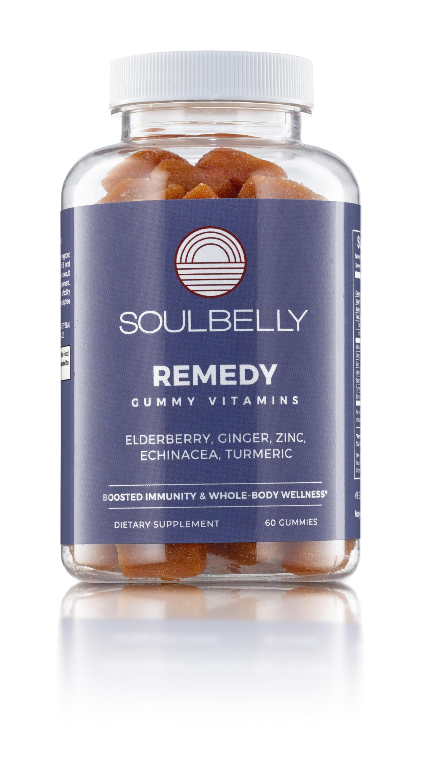 SOULBELLY Super Immunity | Remedy Vitamin Gummies for Immune Support | Vegan | Gluten-Free | Non-GMO | 60 Count SOULBELLY buy supplements Au