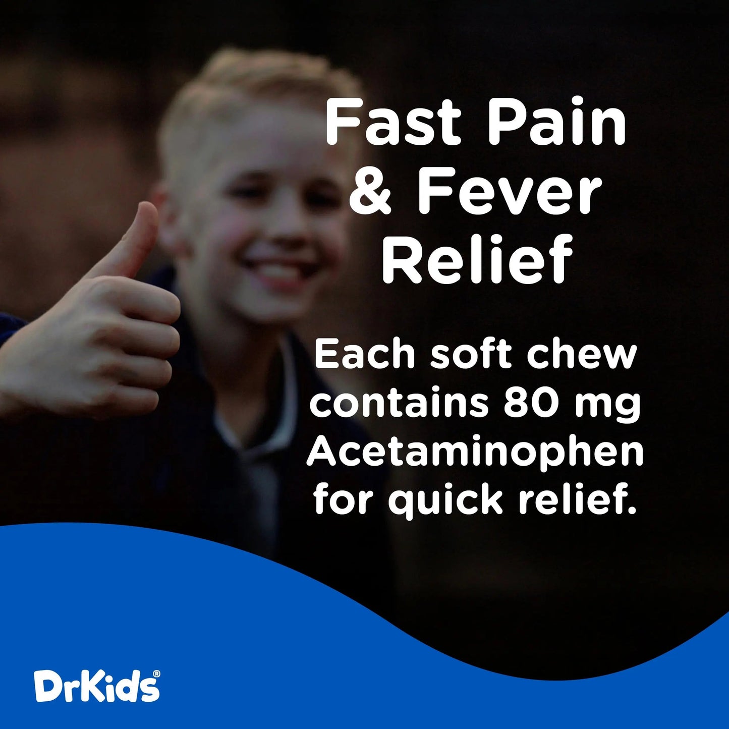 Dr. Kids Children’s Pain and Fever Gummy Bite - Chewable Acetaminophen for Kids Ages 2-11, Pre-Measured Soft Chews for Headache, Sore Throat, Cold and Flu, Orange Vanilla Flavor, 24 Count Dr. KidsBuy Supplements Australia