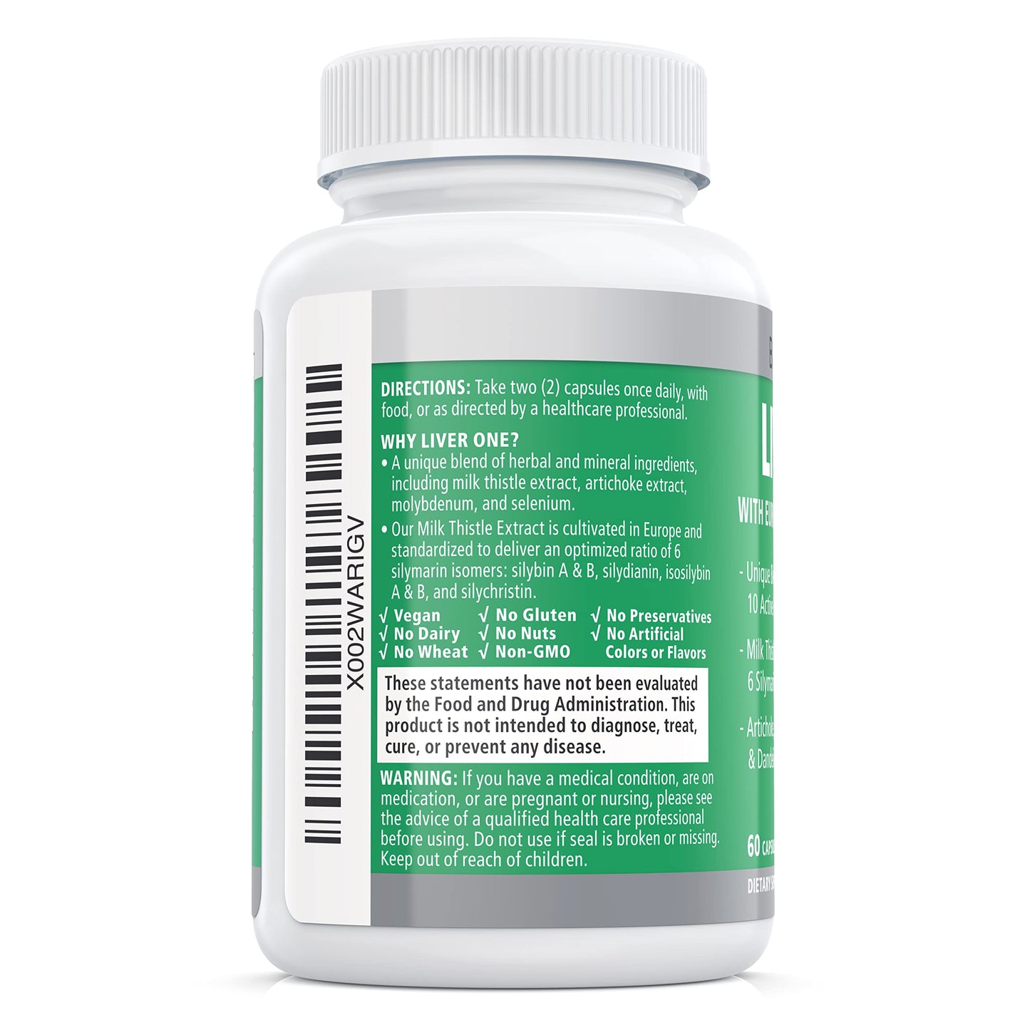 Balance ONE Liver Support Supplement with Milk Thistle, Molybdenum, Dandelion Root & Choline – Liver Health, Detox Pathway & Antioxidant Support – Vegan Capsules, 1 Month Supply – Liver One Balance ONE buy supplements Au