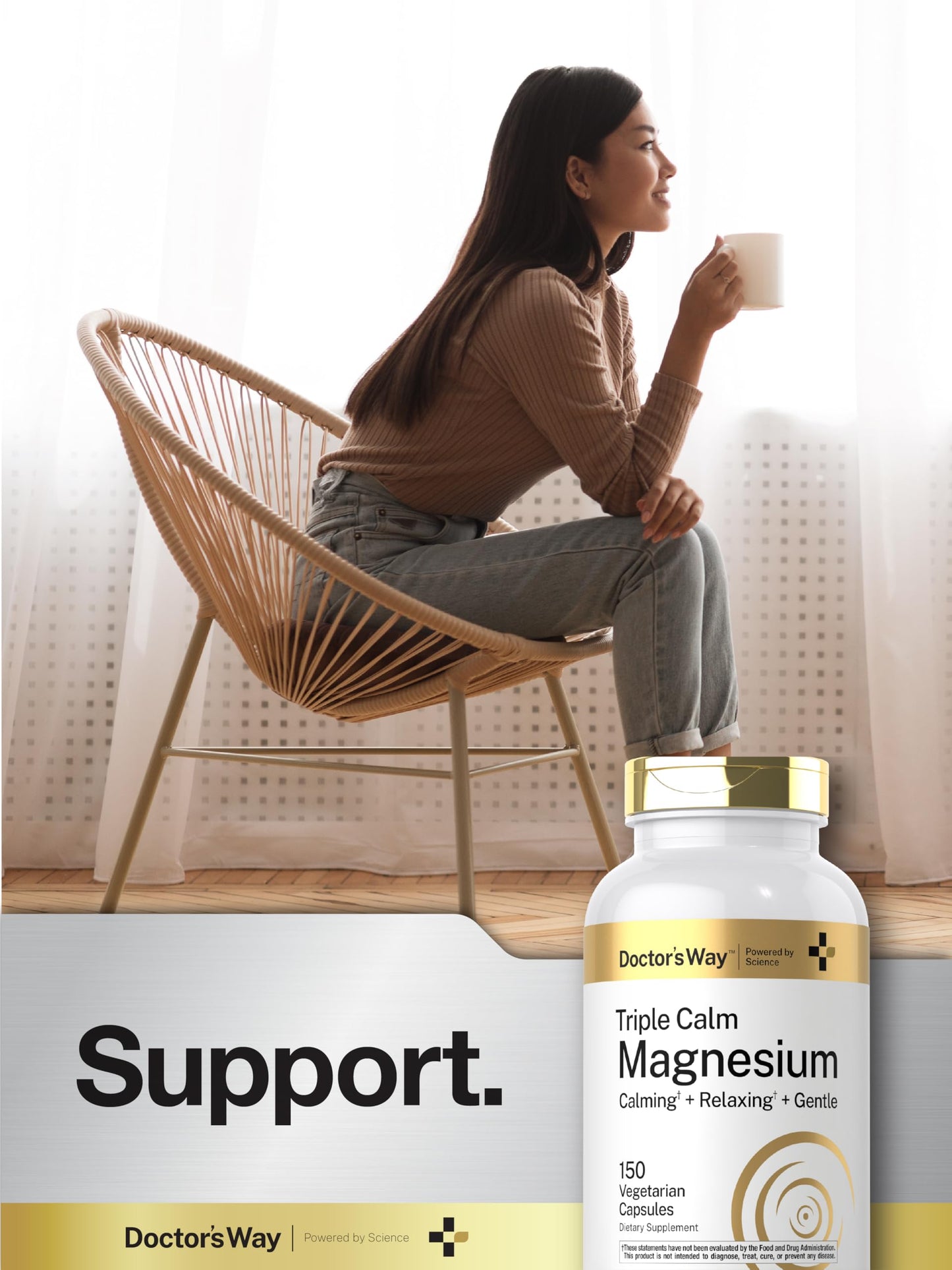 Doctor's Way Triple Magnesium Complex | 150 Capsules | Citrate, Glycinate, & Malate Supplement | Vegetarian, Non-GMO, Gluten Free Formula Doctor's Way buy supplements Au
