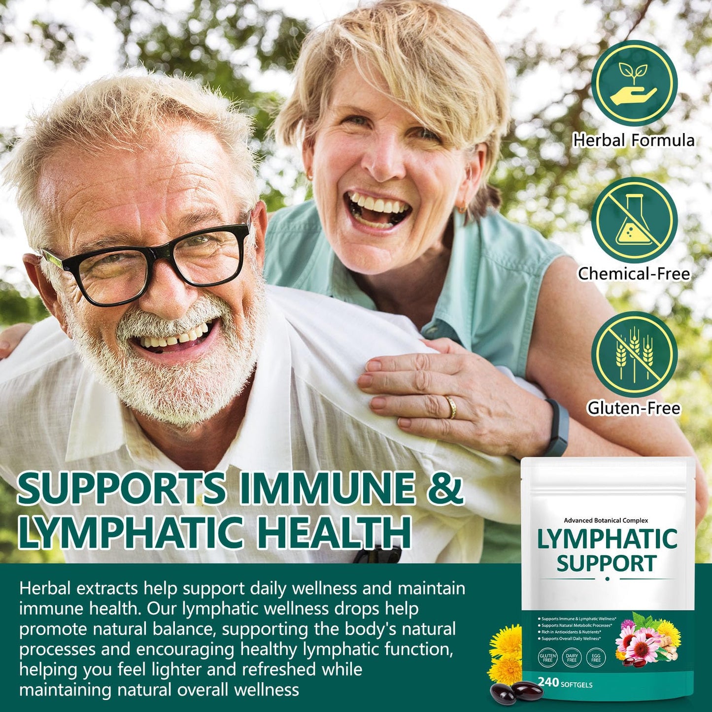Alstaky Lymphatic Drainage Supplement - 240 Softgels, with Echinacea, Dandelion, and Burdock, Promotes Healthy Circulation & Fluid Balance, Lymph System Support Supplement for Women & Men Alstaky buy supplements Au