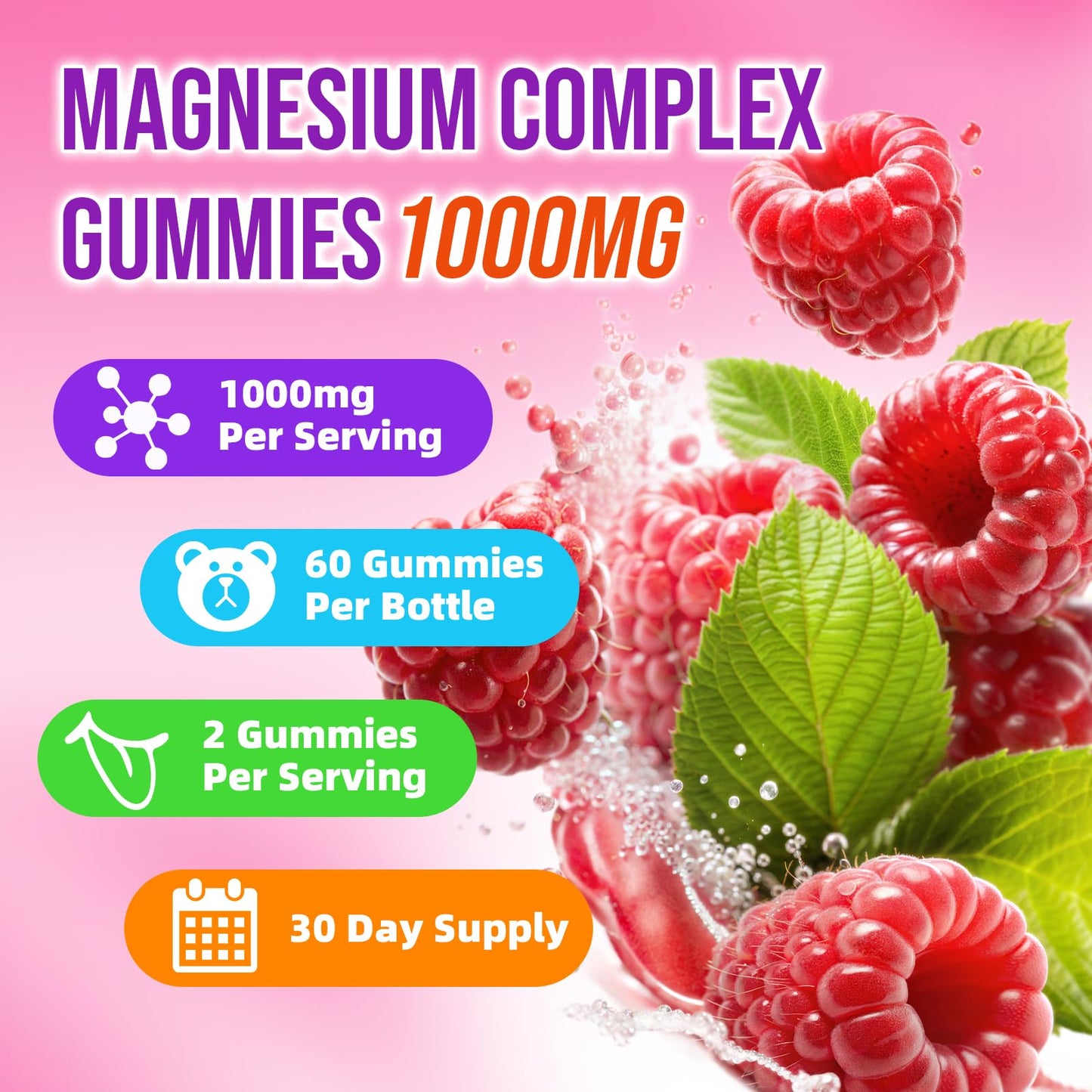 2 Pack Magnesium Complex Gummies – with 12 Forms of Magnesium Plus Vitamins B6, B12 & C. Vegan Strawberry Gummies to Support Mood, for Adults, 120 Count BVIVLOO buy supplements Au