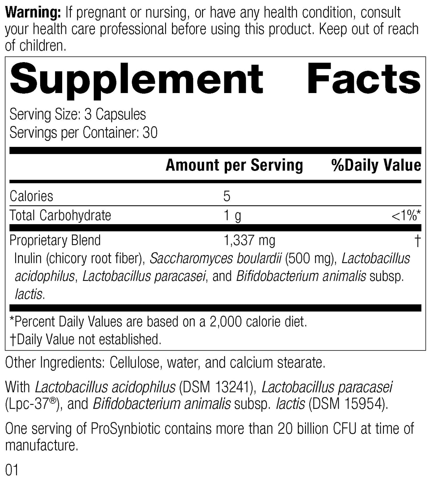 Standard Process ProSynbiotic - Whole Food Bowel, Immune Support, Digestion and Digestive Health with Bifidobacterium, Chicory Root, Lactobacillus Acidophilus, and Inulin - Vegetarian - 90 Capsules Standard Process Inc. buy supplements Au