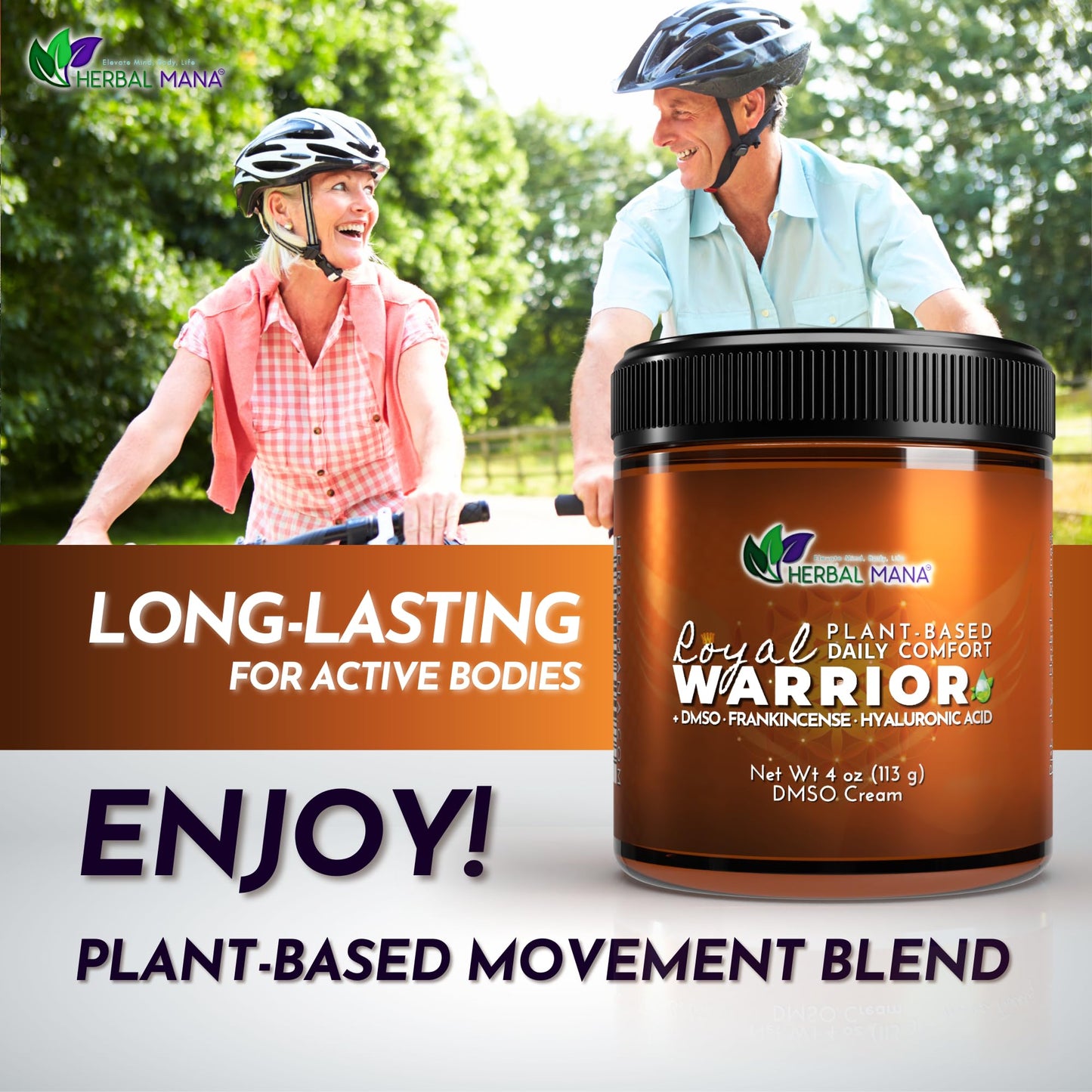 Herbal Mana Frankincense DMSO Body Cream with Magnesium & Hyaluronic Acid | Royal Warrior Herbal ManaBuy Supplements Australia