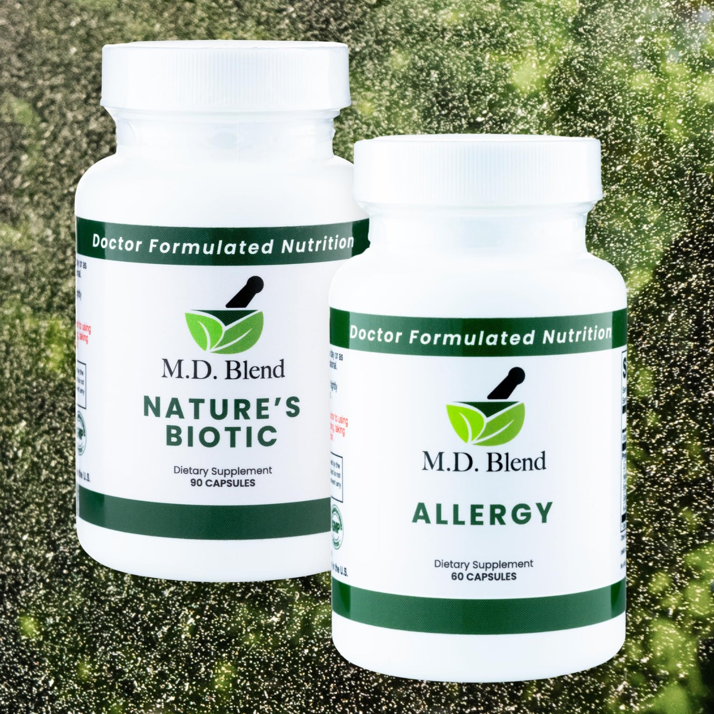 M.D. Blend Nature’s Biotic & Allergy Expert Bundle for Immune Support, Seasonal Allergy Relief, Respiratory Wellness, Quercetin and Bromelain, NAC Nettle Root Vitamins & Minerals Plant-Based Capsules M.D. Blend buy supplements Au