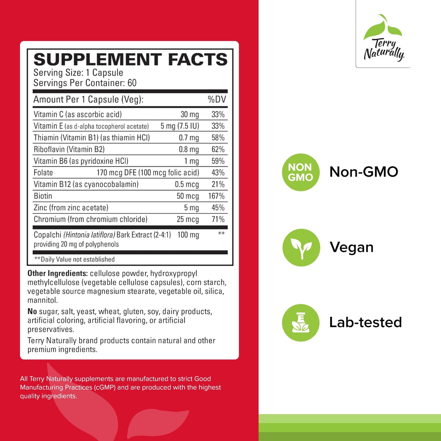 Terry Naturally Sucontral D - B-Complex & Folate Supplement - Carbohydrate Metabolism Support - Vitamin & Mineral Supplement with Zinc & Chromium - 60 Capsules (Pack of 2) Terry NaturallyBuy Supplements Australia