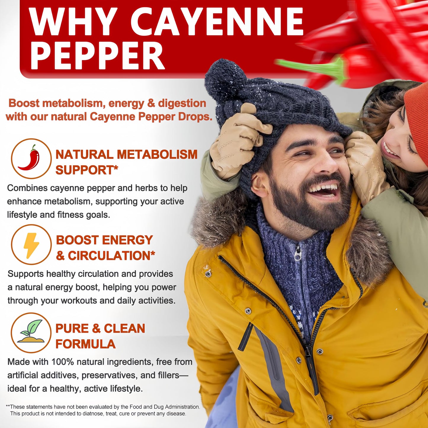 Cayenne Pepper Drops, High Absorption 6-in-1 Liquid Cayenne Pepper Supplement w/Ceylon Cinnamon, Green Tea Extract, Turmeric, Organic Liquid Drops Than Cayenne Capsules Powder Vita letuo buy supplements Au