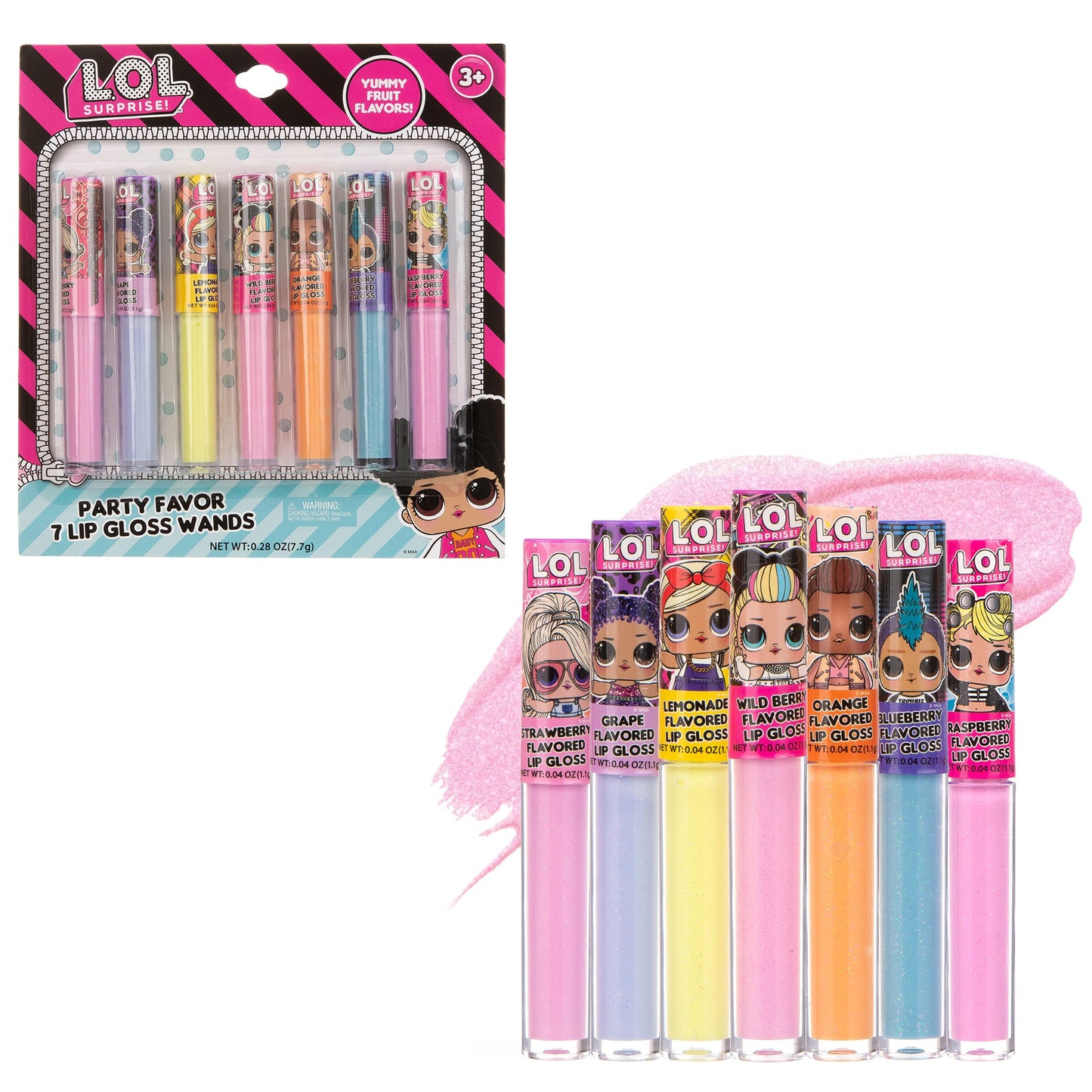 L.O.L Surprise 7-Pack Lip Gloss for Girls, Lol Lip Gloss L.O.L. Surprise!Buy Supplements Australia